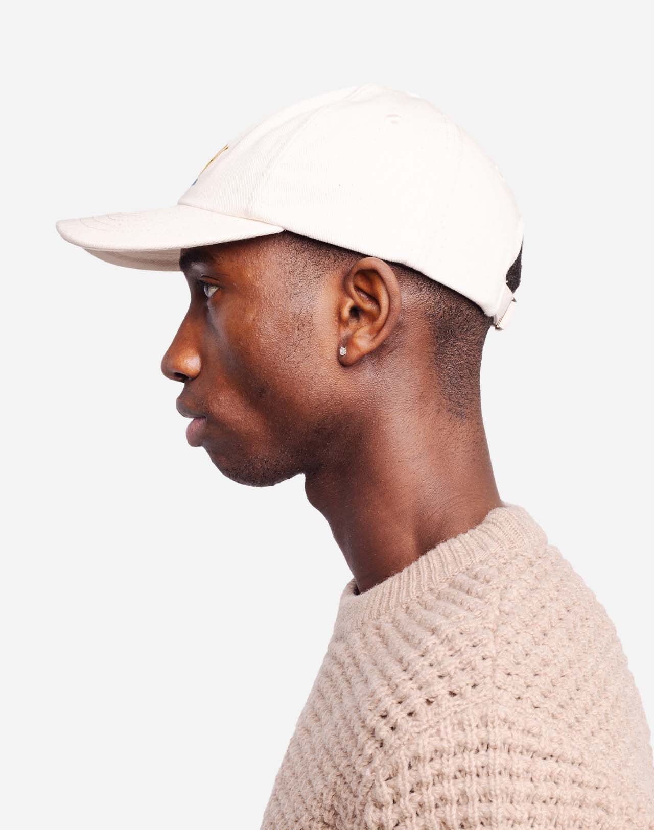 Casquette en coton bio | écru "six pannel slow life"
