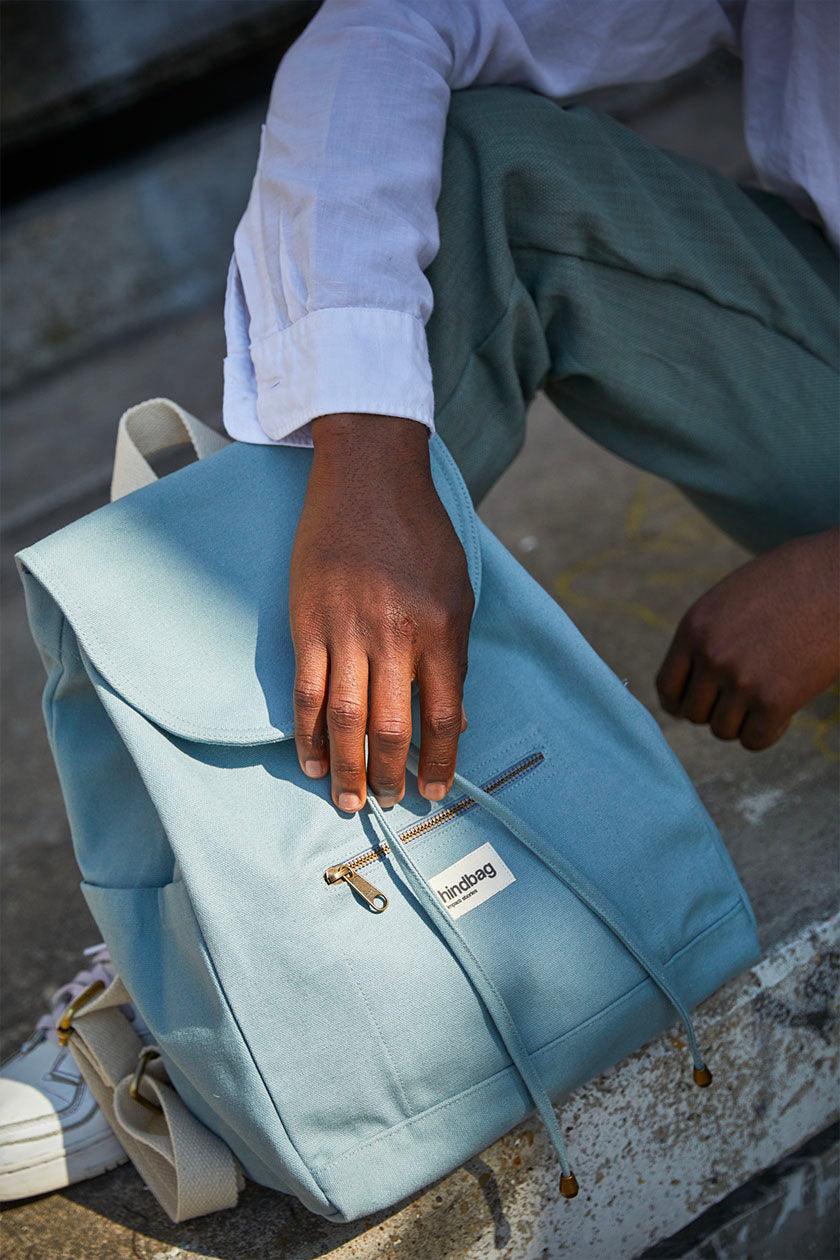 Sac à dos en coton bio | Sauge "eliot sauge"