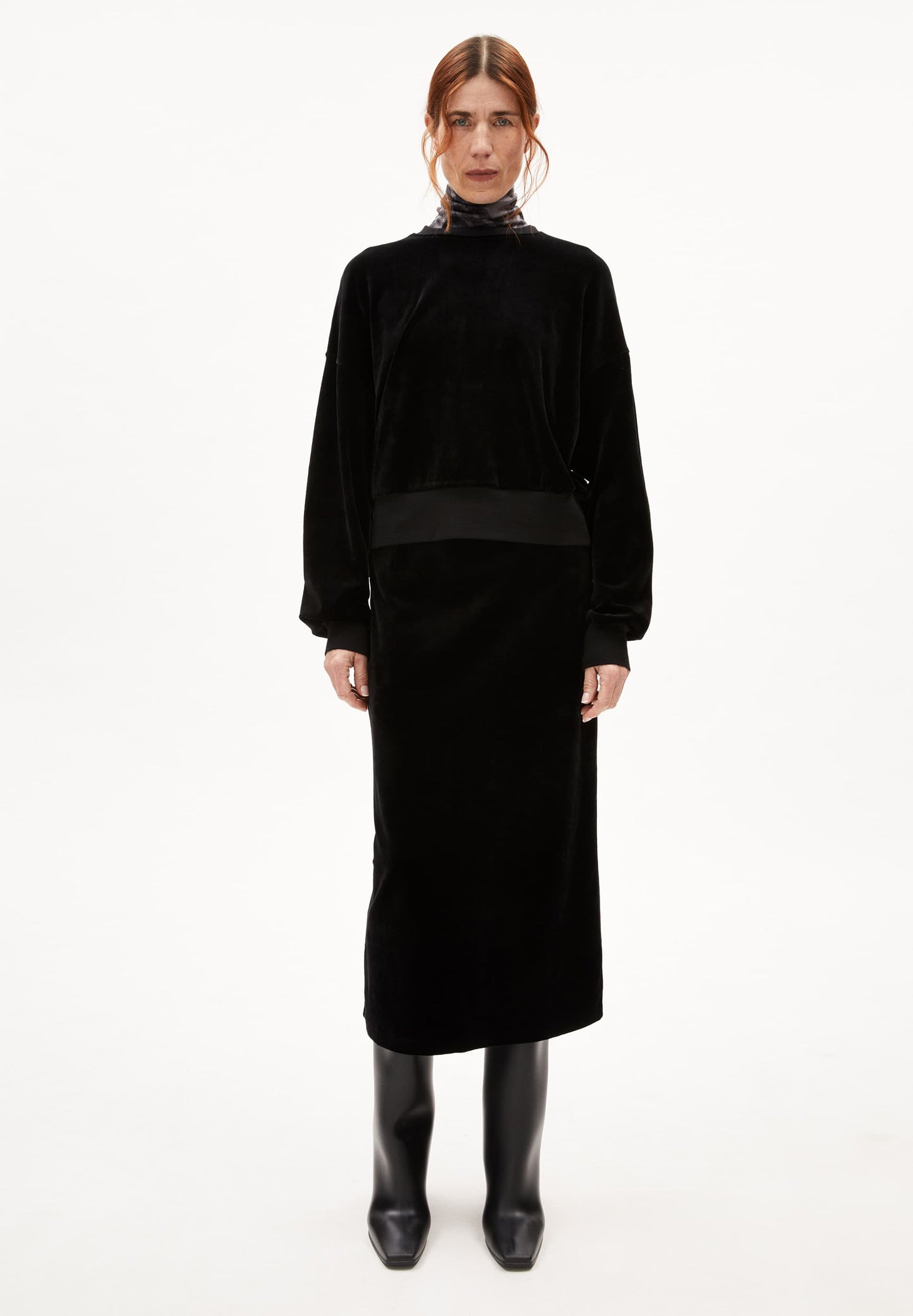 Jupe en tencel® (procédé lyocell) | noir "emolgaa - black"