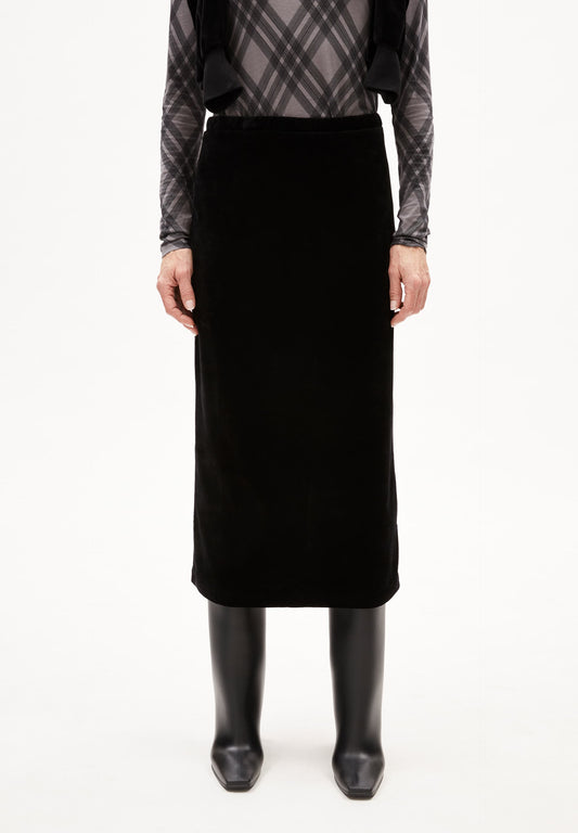Jupe en tencel® (procédé lyocell) | noir "emolgaa - black"