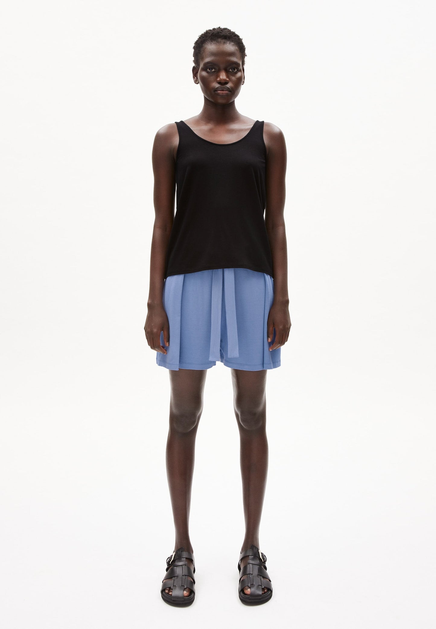 Débardeur noir en ecovero - ashraani solid black