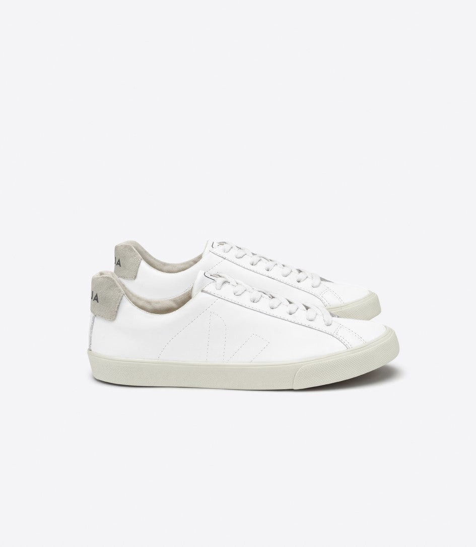 Baskets basses en cuir certifié | blanc "esplar leather extra white"