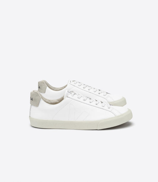 Baskets basses en cuir certifié | blanc "esplar leather extra white"