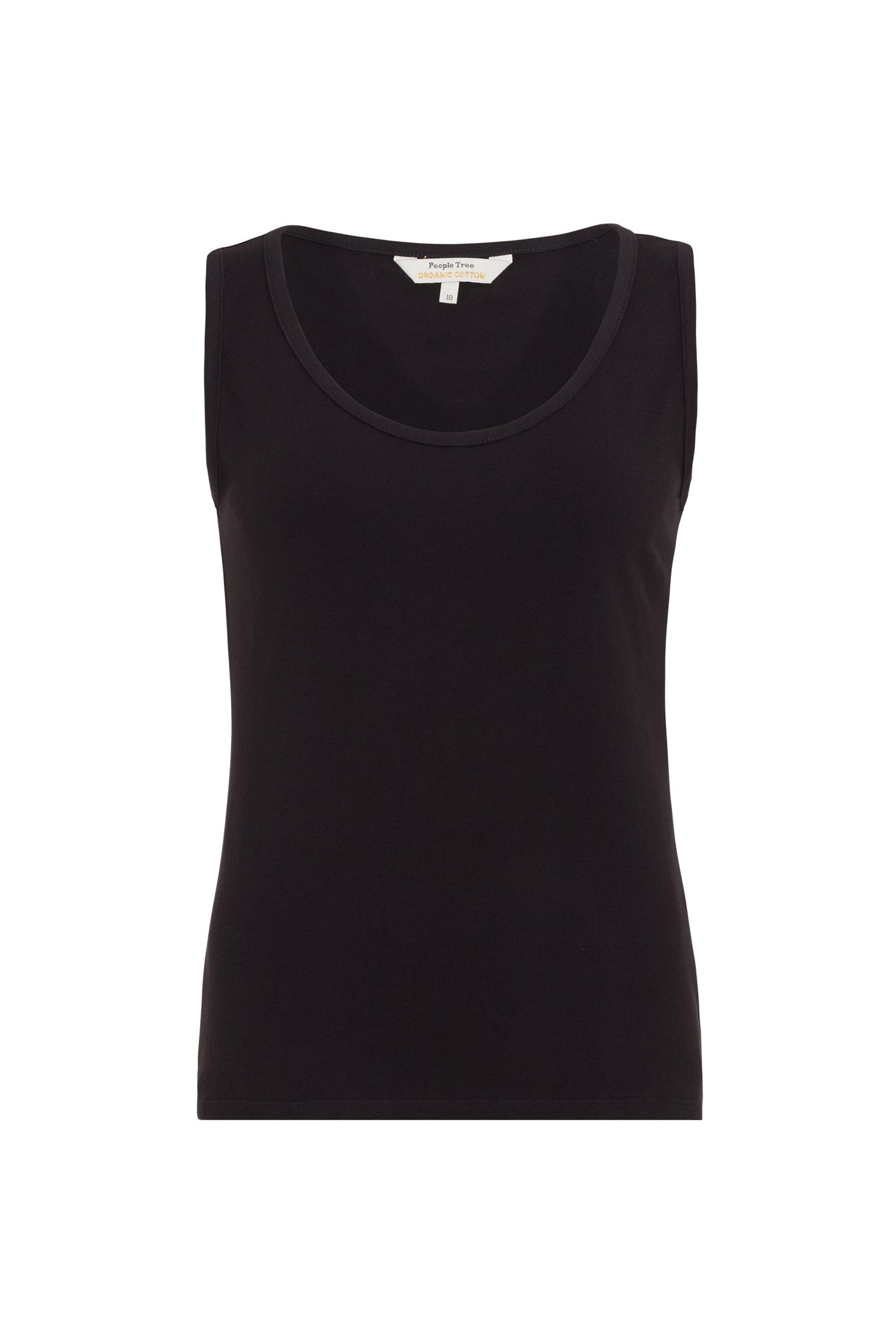 Débardeur noir en coton bio - Lizzie
