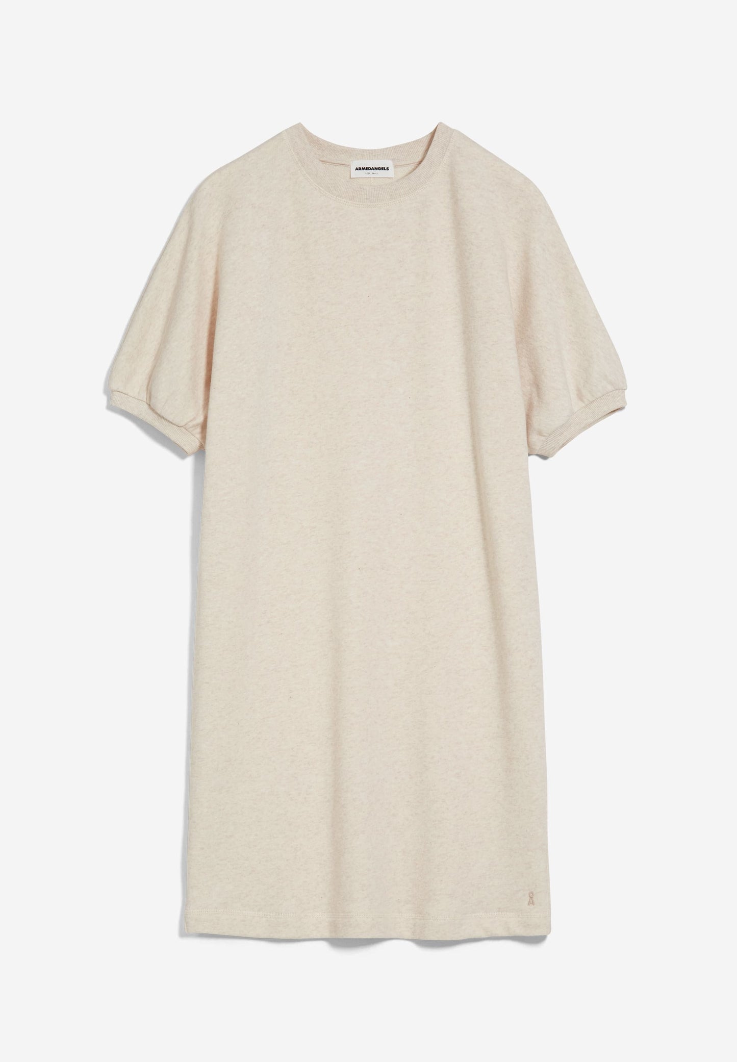 Robe beige en coton bio - faadia light desert melange