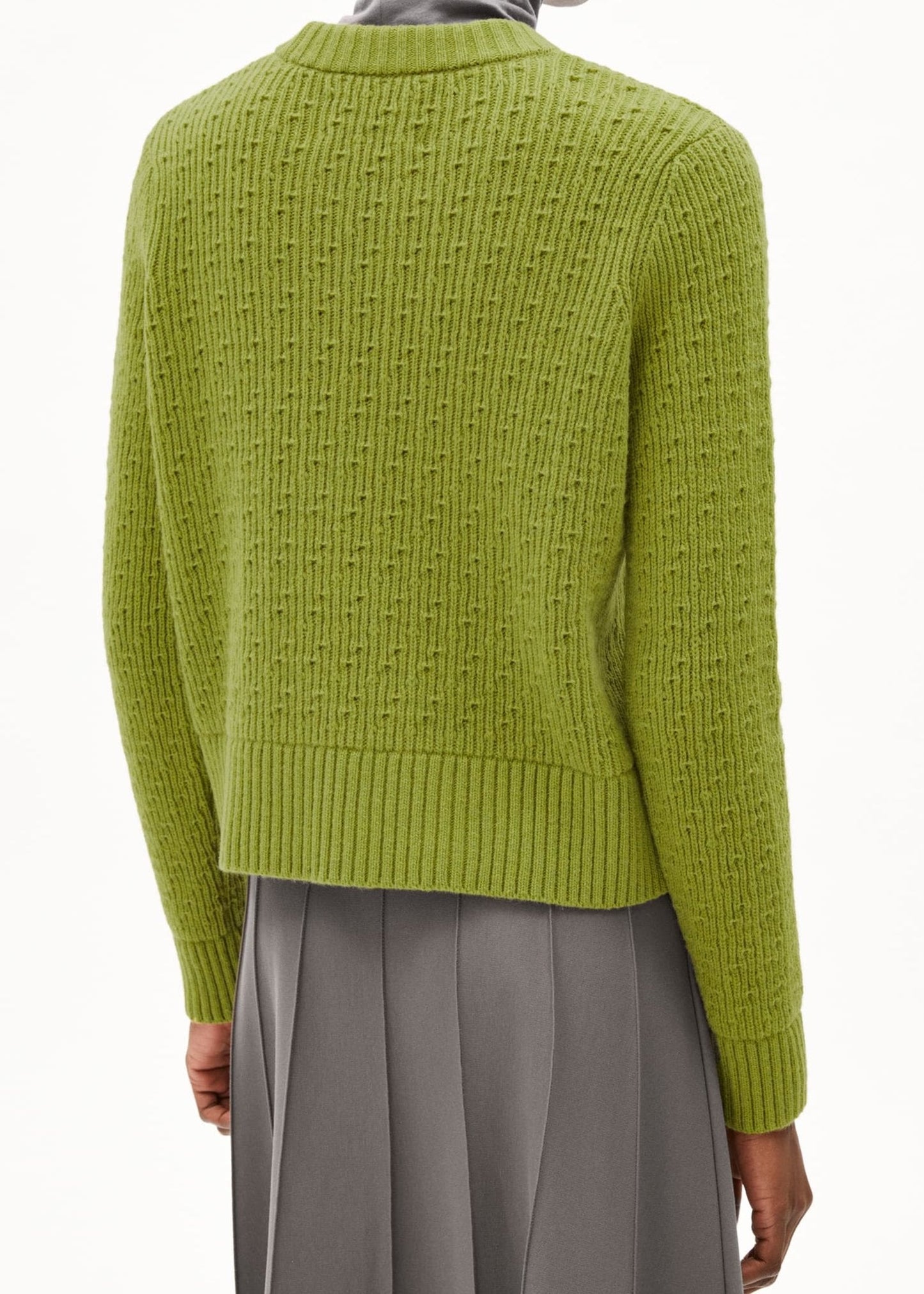 Pull en laine bio | vert "fabiolaa - dark moss"