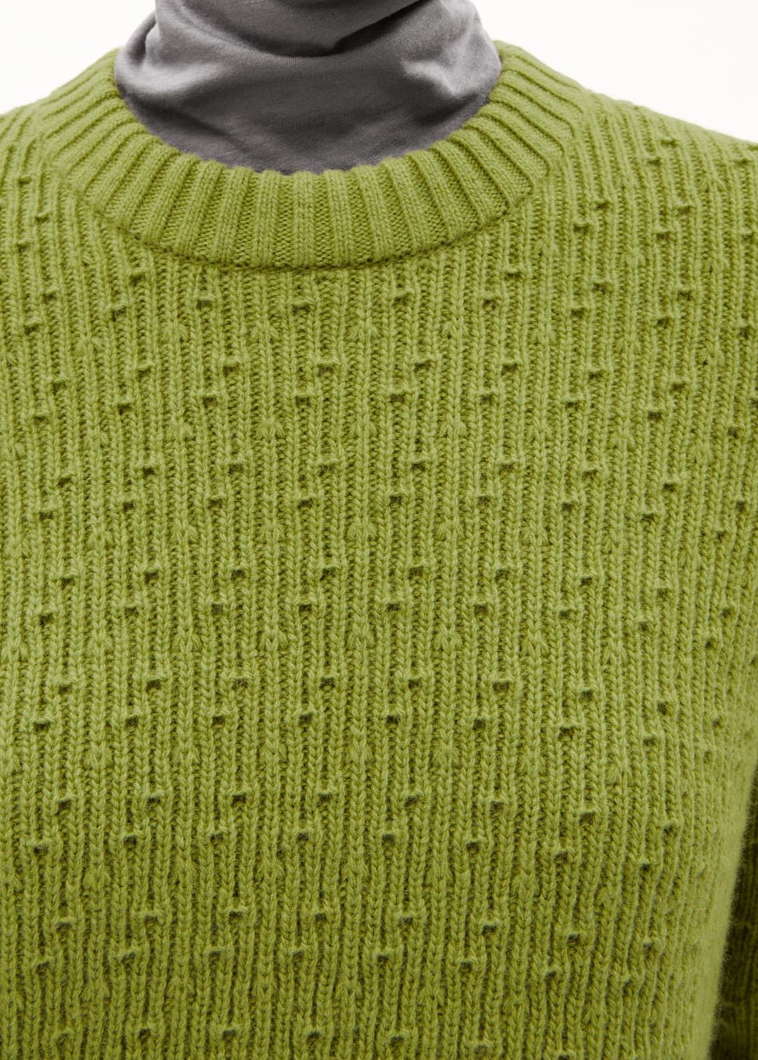 Pull en laine bio | vert "fabiolaa - dark moss"