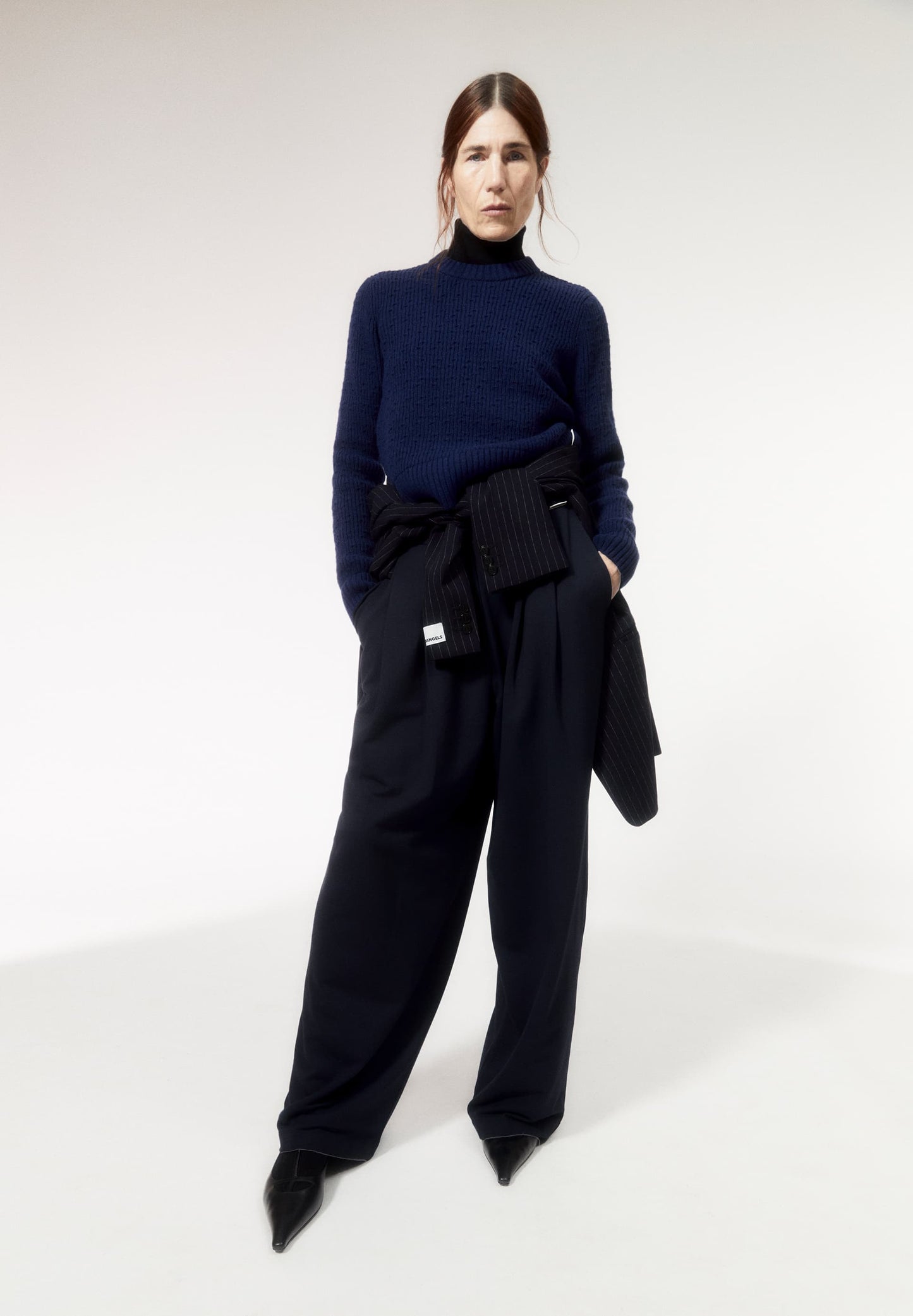 Pull en laine bio | bleu "fabiolaa - deep sea blue"