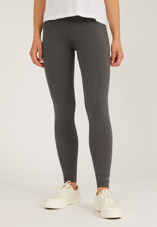 Legging gris en coton bio - Faribaa dark grey melange