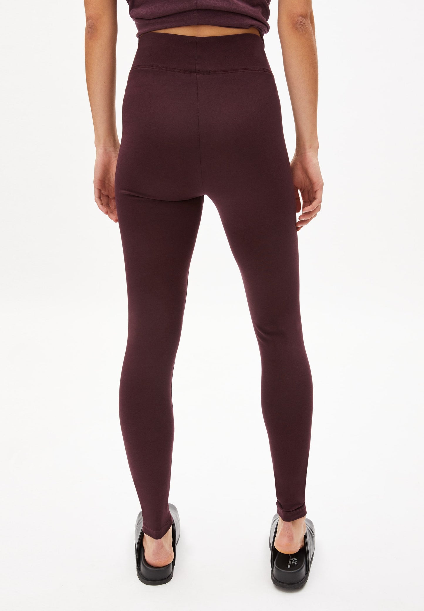 Legging prune en coton bio - faribaa fudge