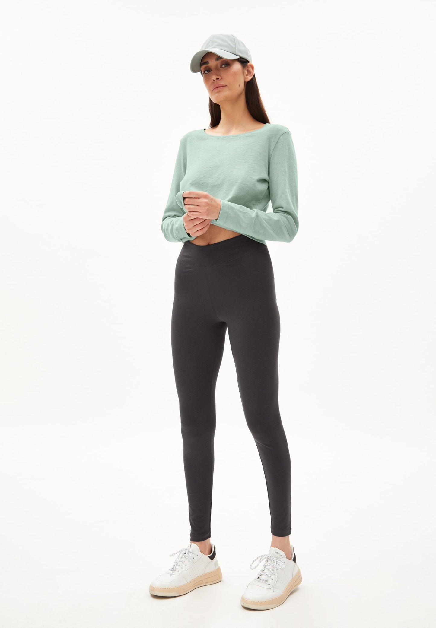 Legging gris anthracite en coton bio - faribaa graphite