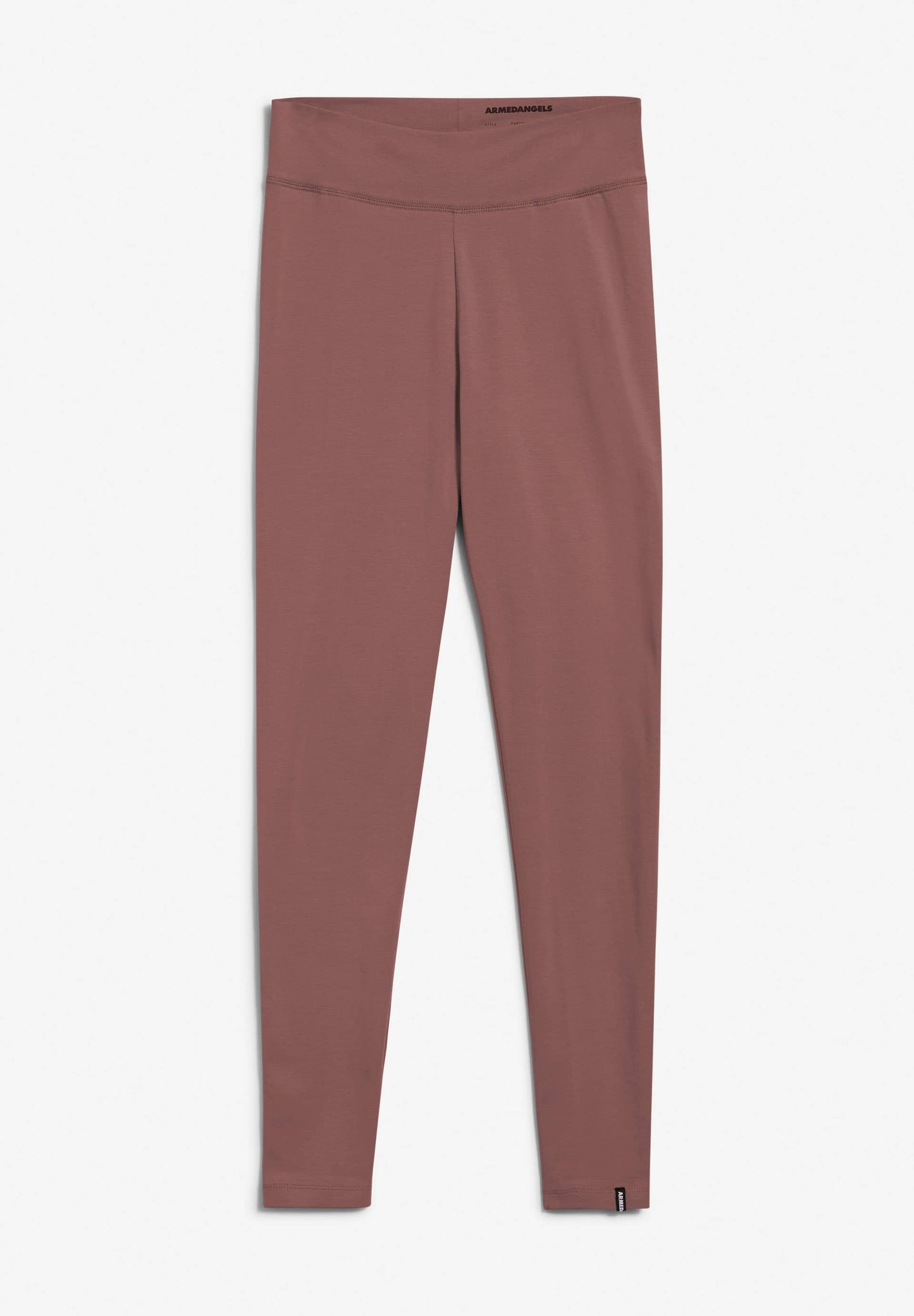 Legging vieux rose en coton bio - FARIBAA LOGO dusty rose