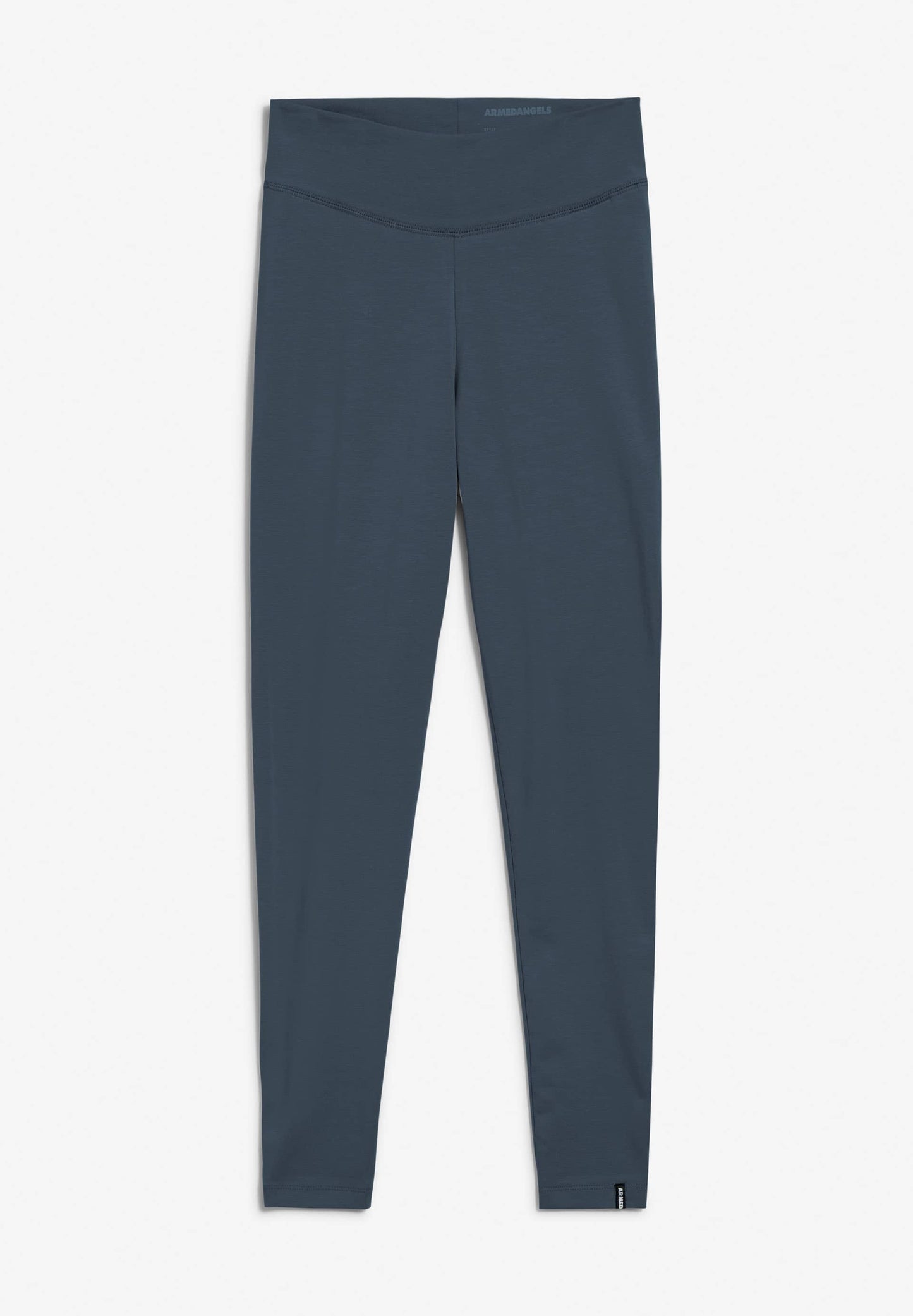Legging bleu gris en coton bio - Faribaa logo indigo