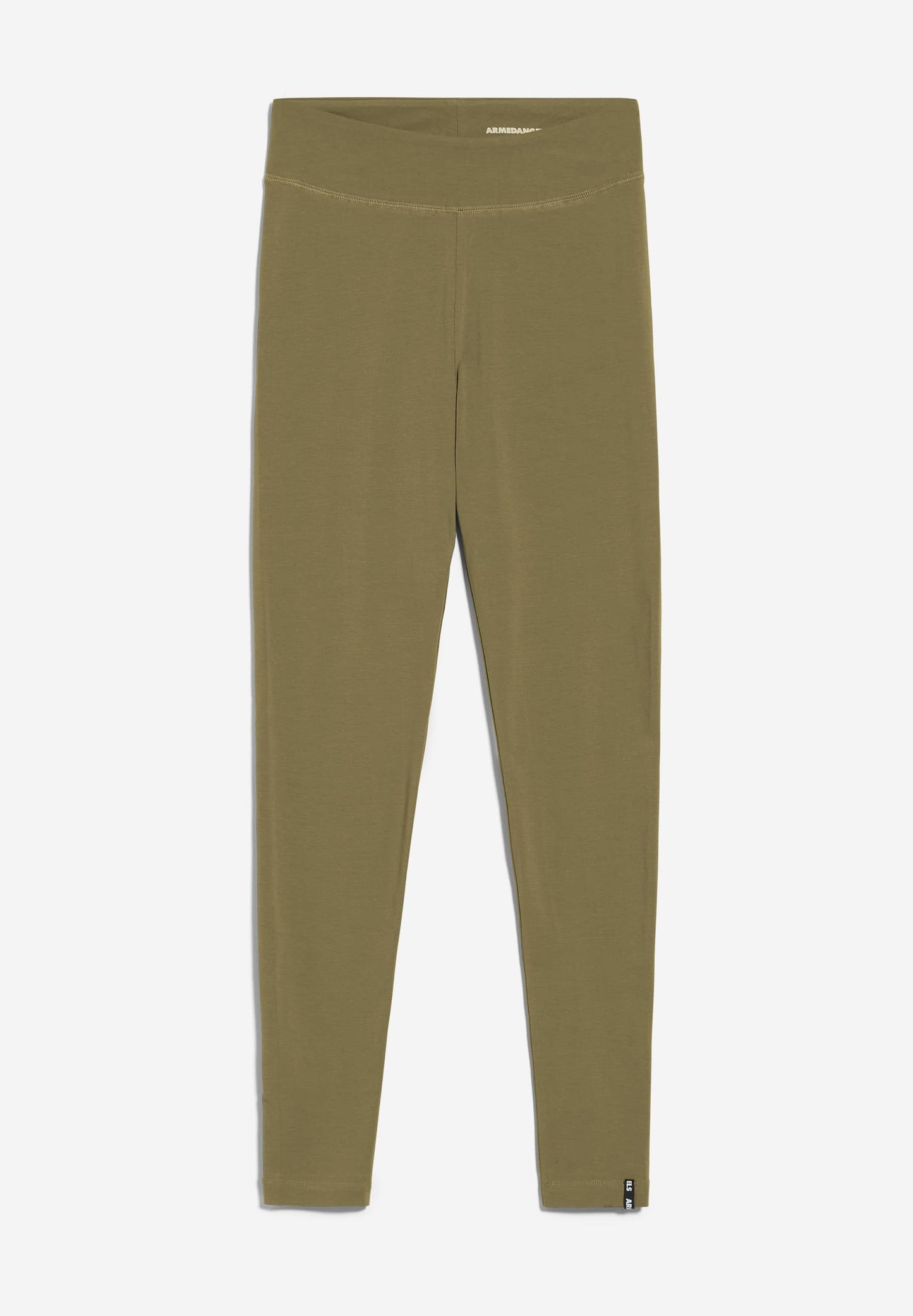 Legging olive en coton bio - Faribaa logo oliva