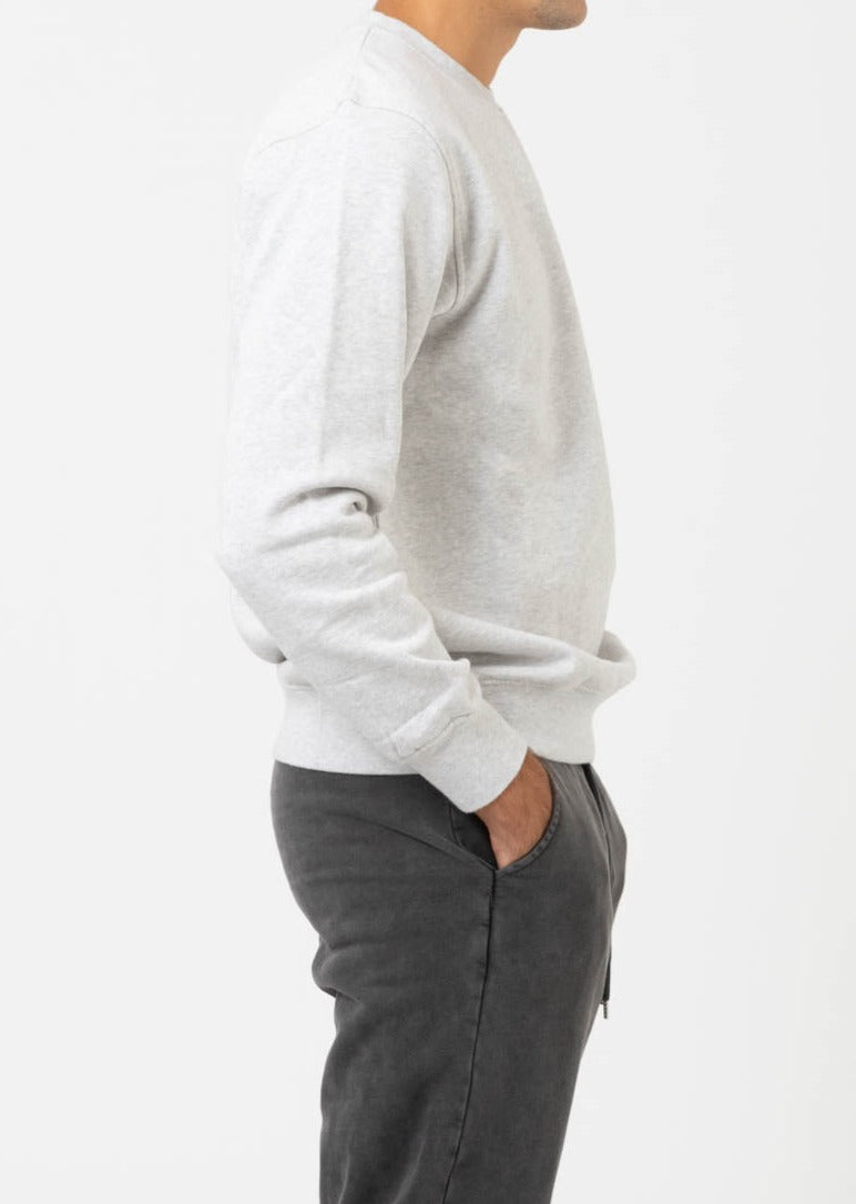Sweat en coton bio | gris "Snow melange"
