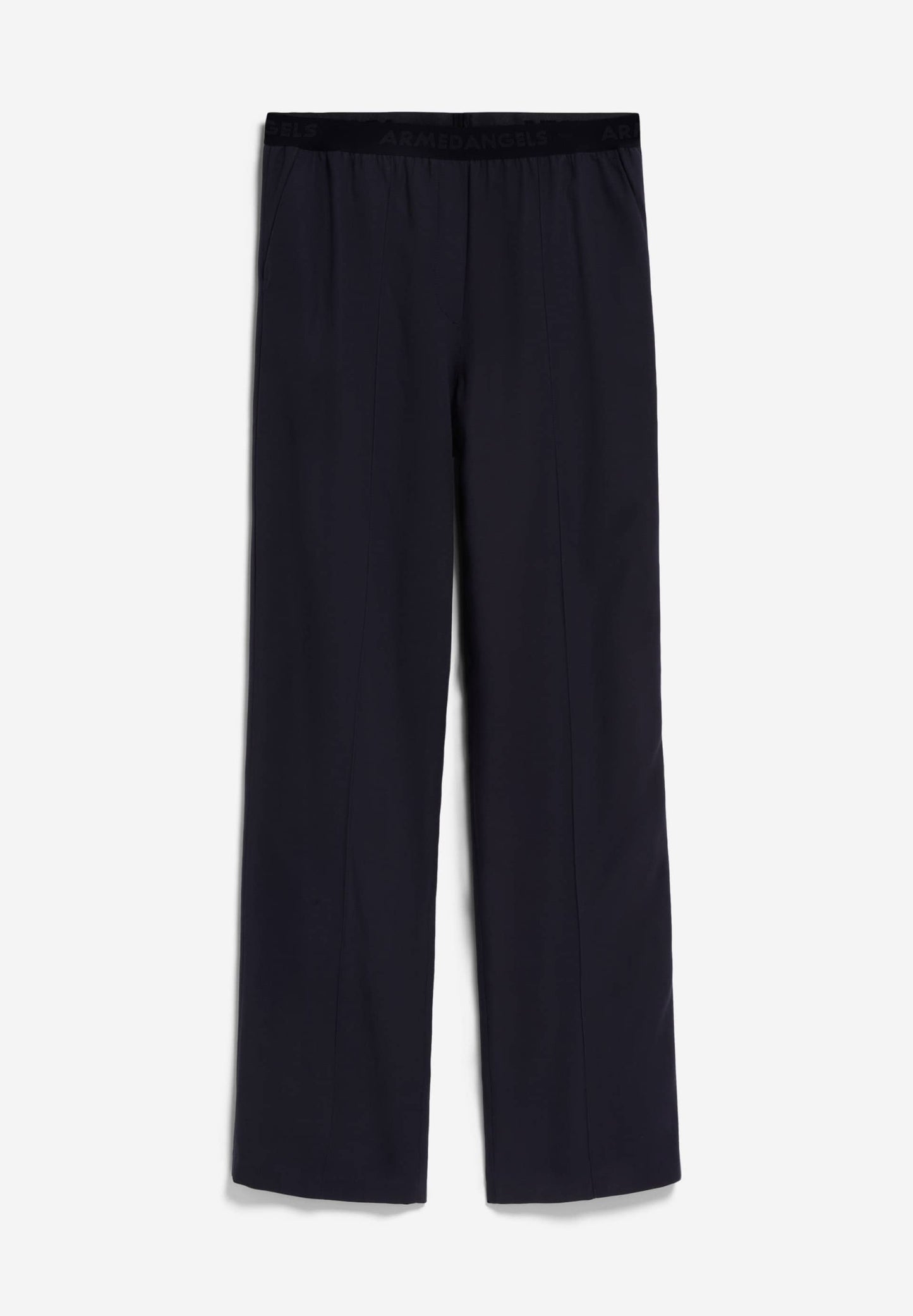 Pantalon droit en ecovero® | gris "fenraa - dark steel"