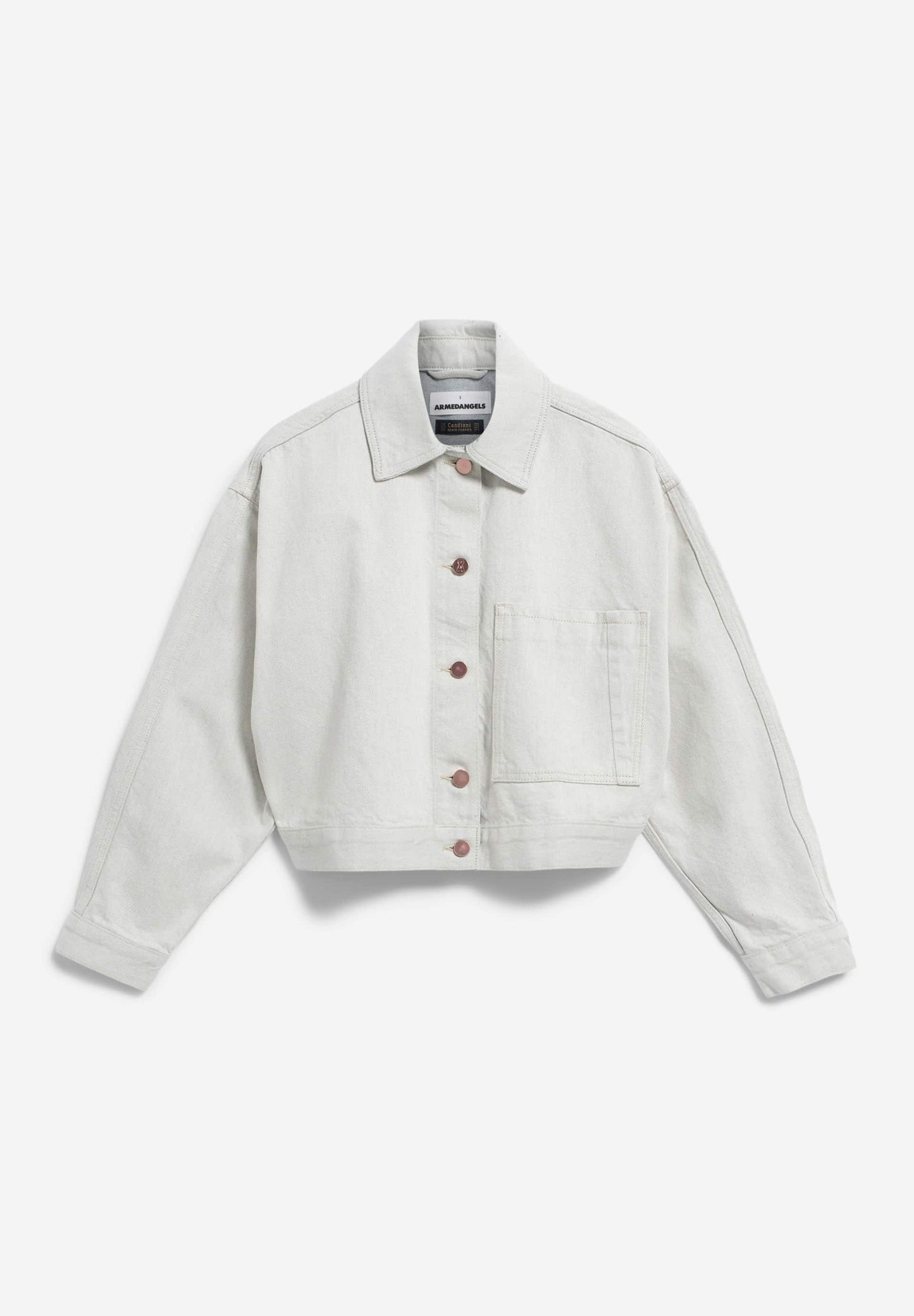 Veste oversize en coton bio et recyclé | gris "fileaa light flint"