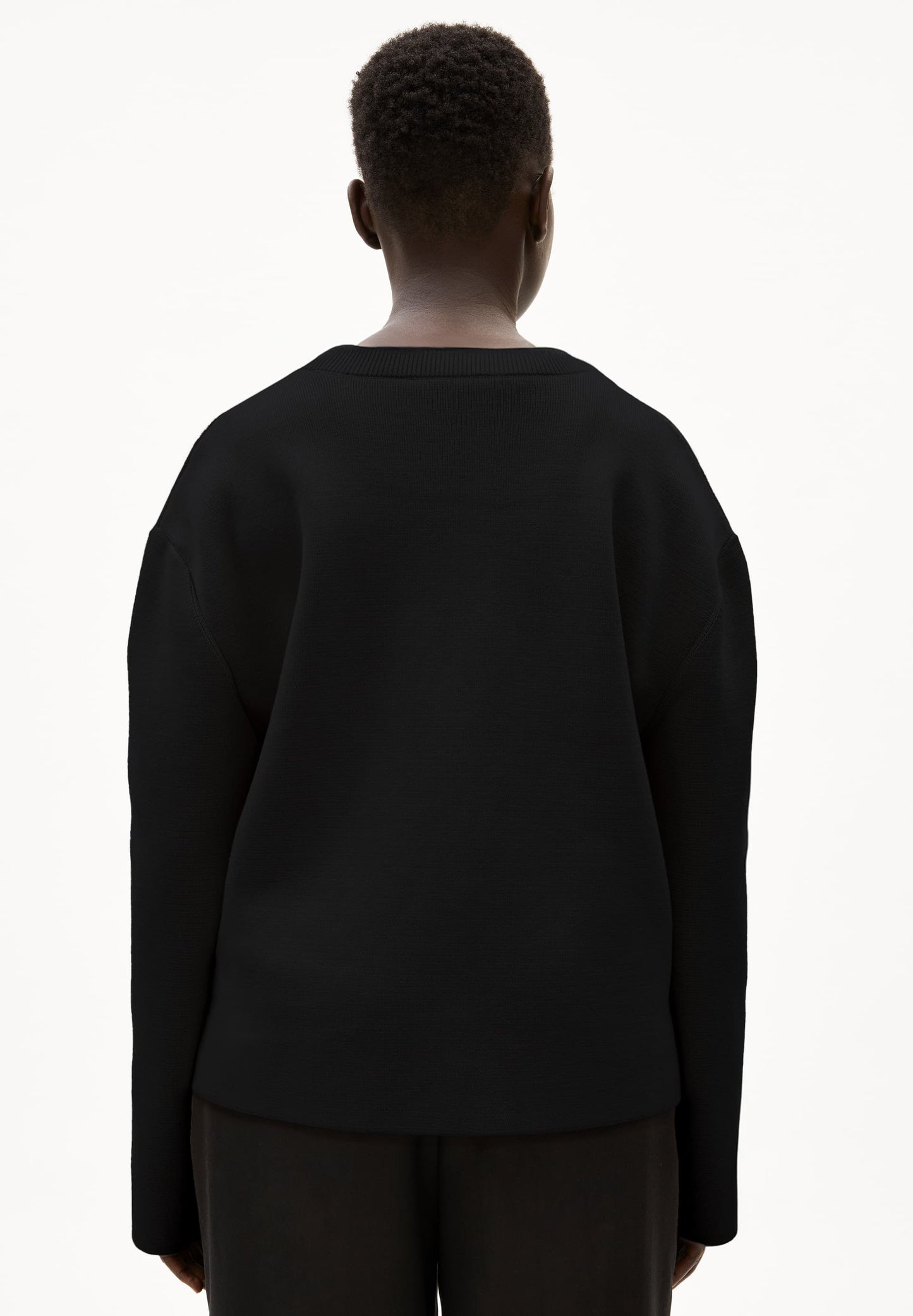 Gilet en coton bio | noir "fionaa milano - black"