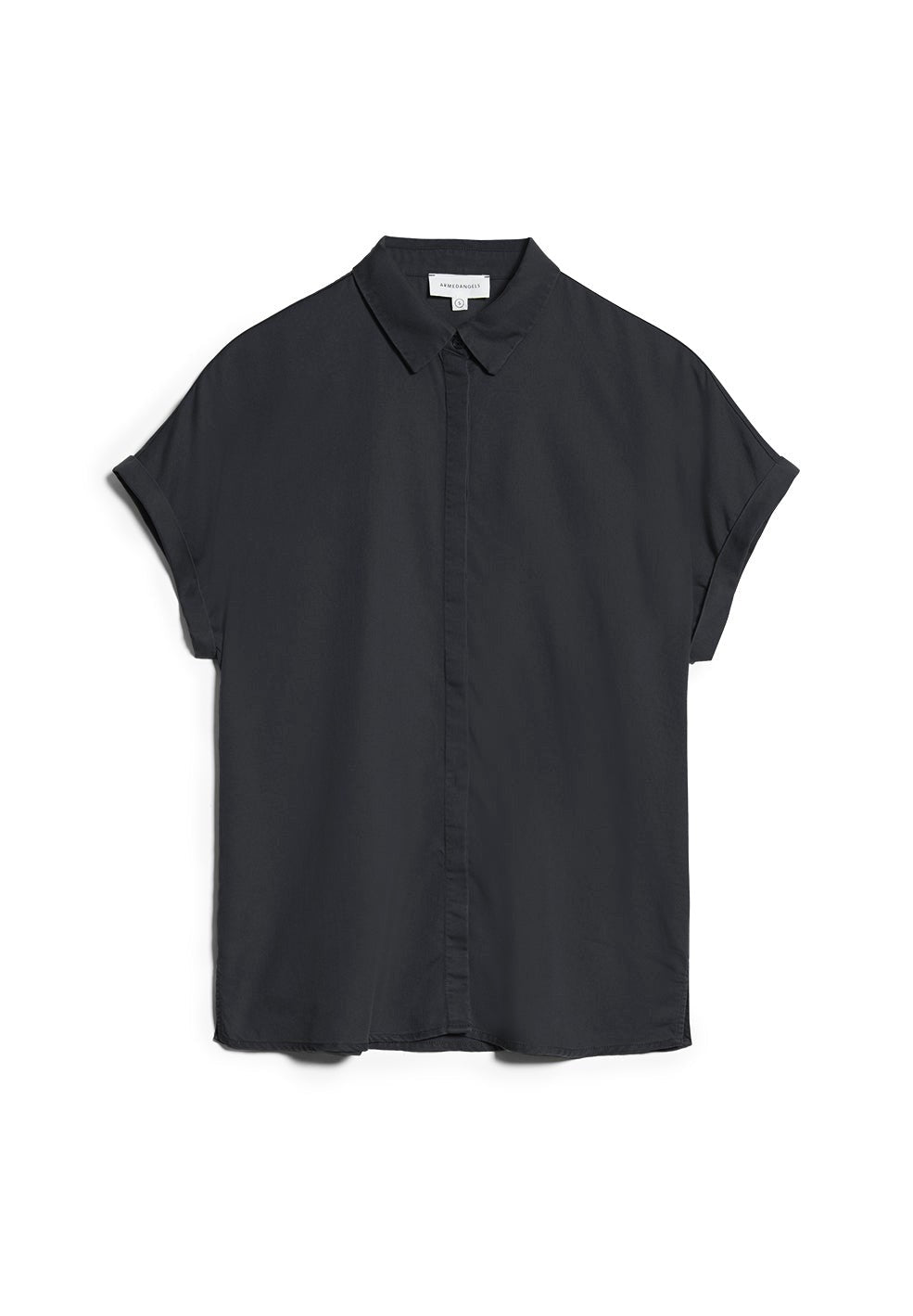 Chemise manches courtes marine en ecovero - zonjaa night sky