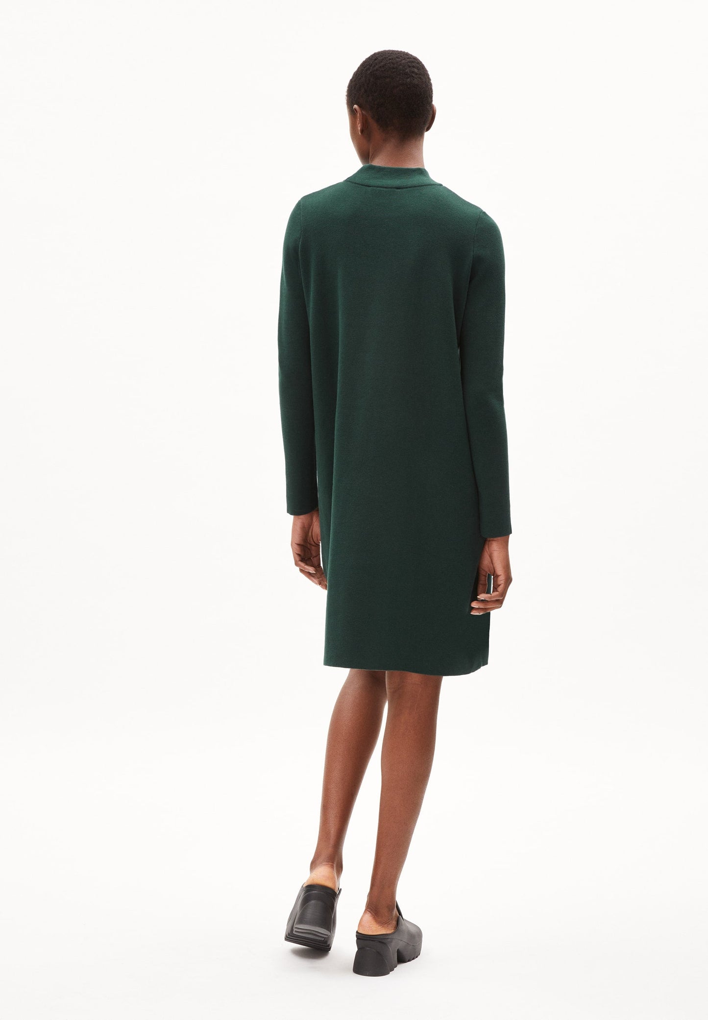 Robe pull en coton bio | Vert foncé "friadaa teal stone"