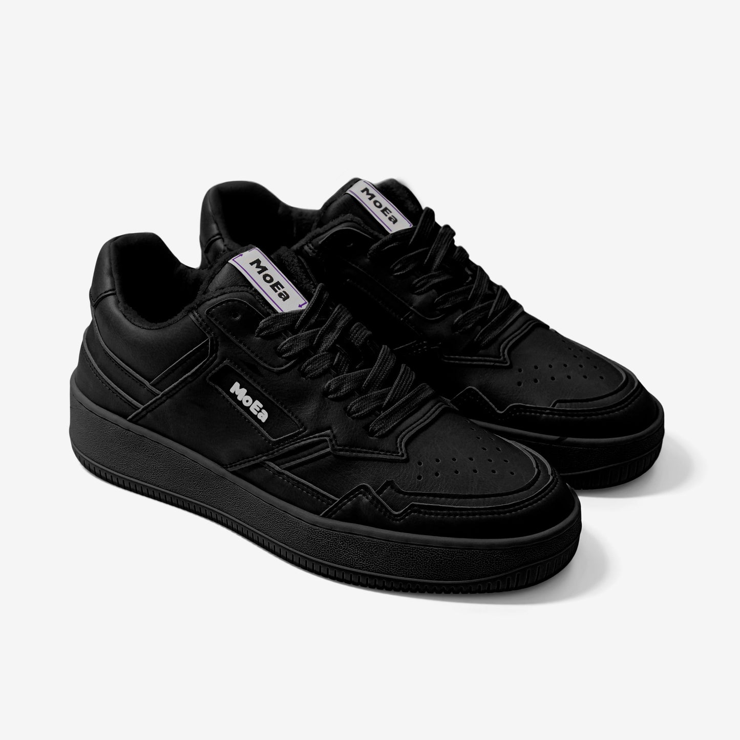 Baskets vegan en simili-cuir végétal | noir "gen 1 grape full black"