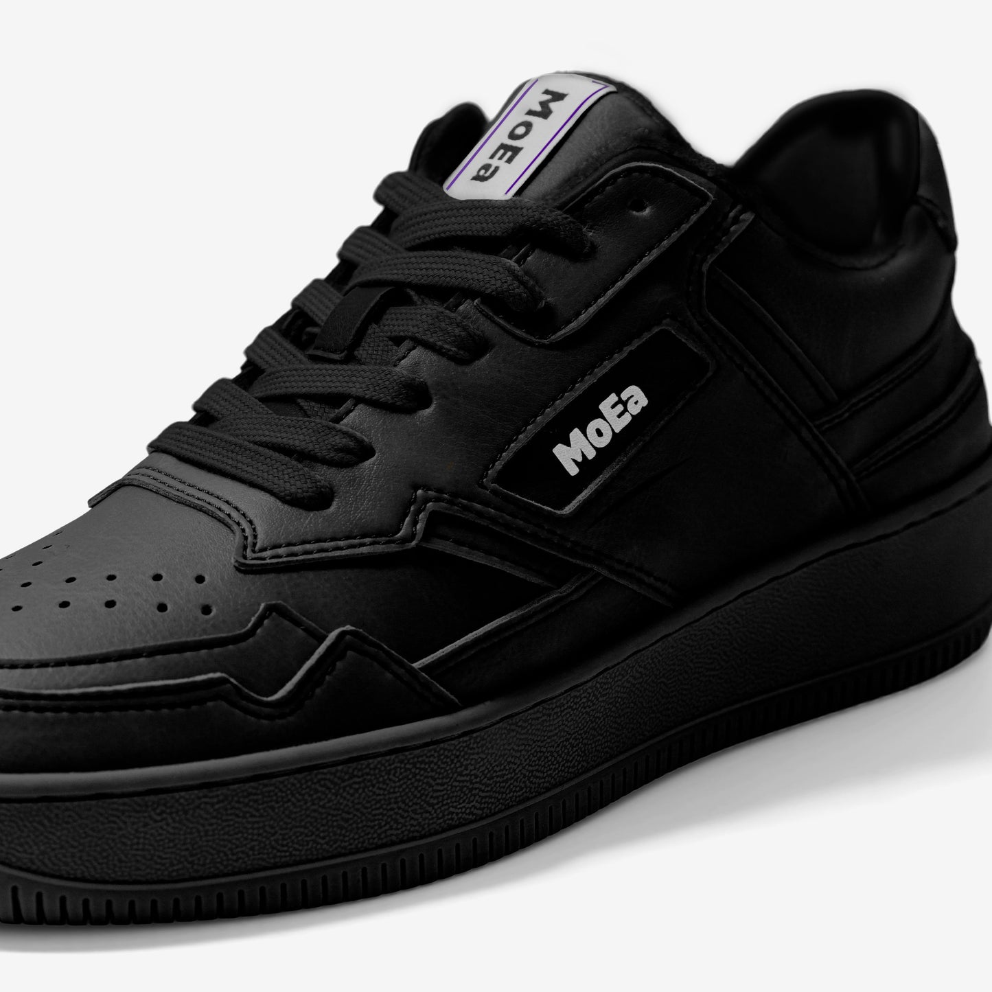 Baskets vegan en simili-cuir végétal | noir "gen 1 grape full black"