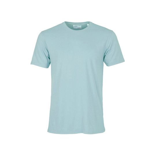T-shirt bleu canard en coton bio - teal blue