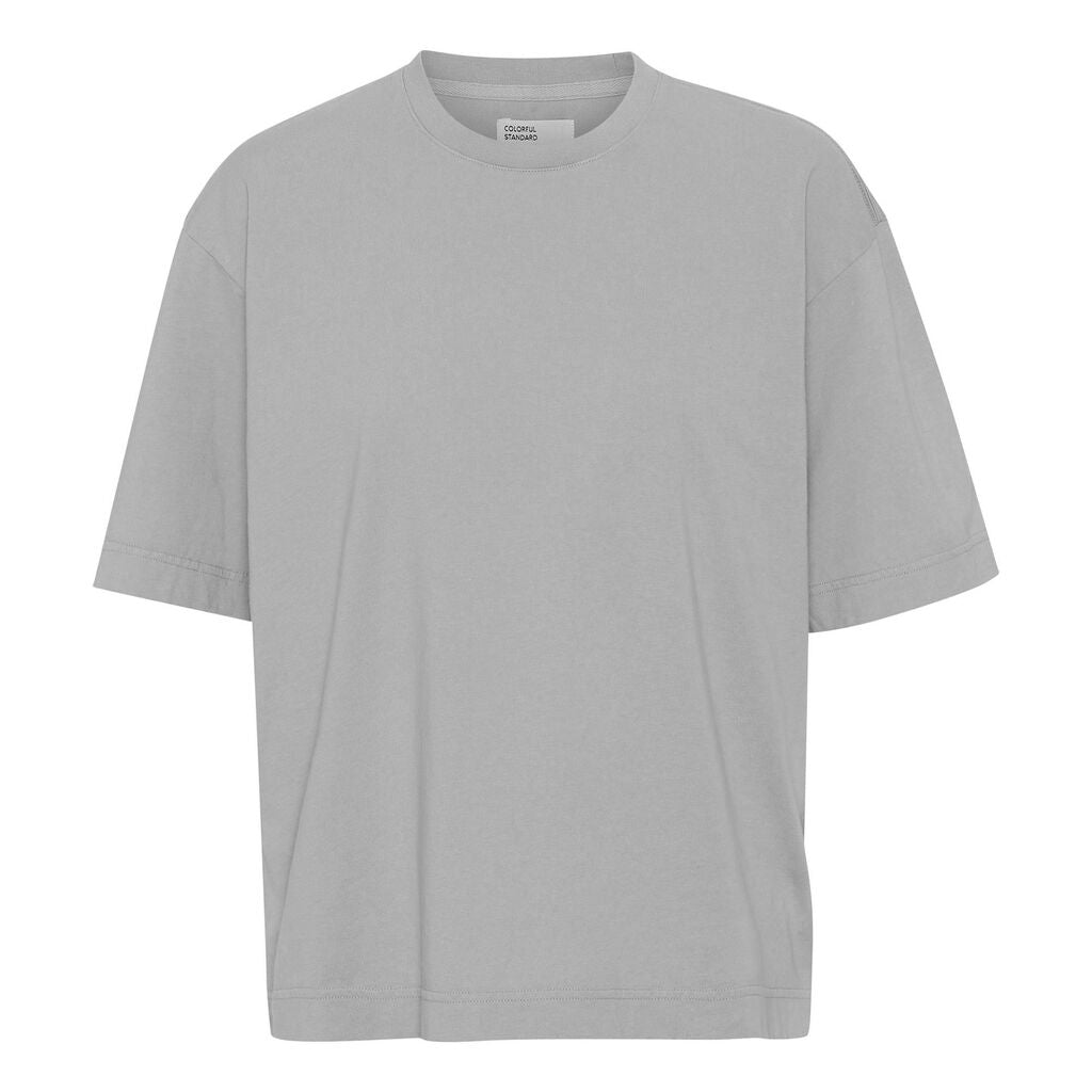 T-shirt oversize gris foncé en coton bio - women oversized t-shirt cloudy grey