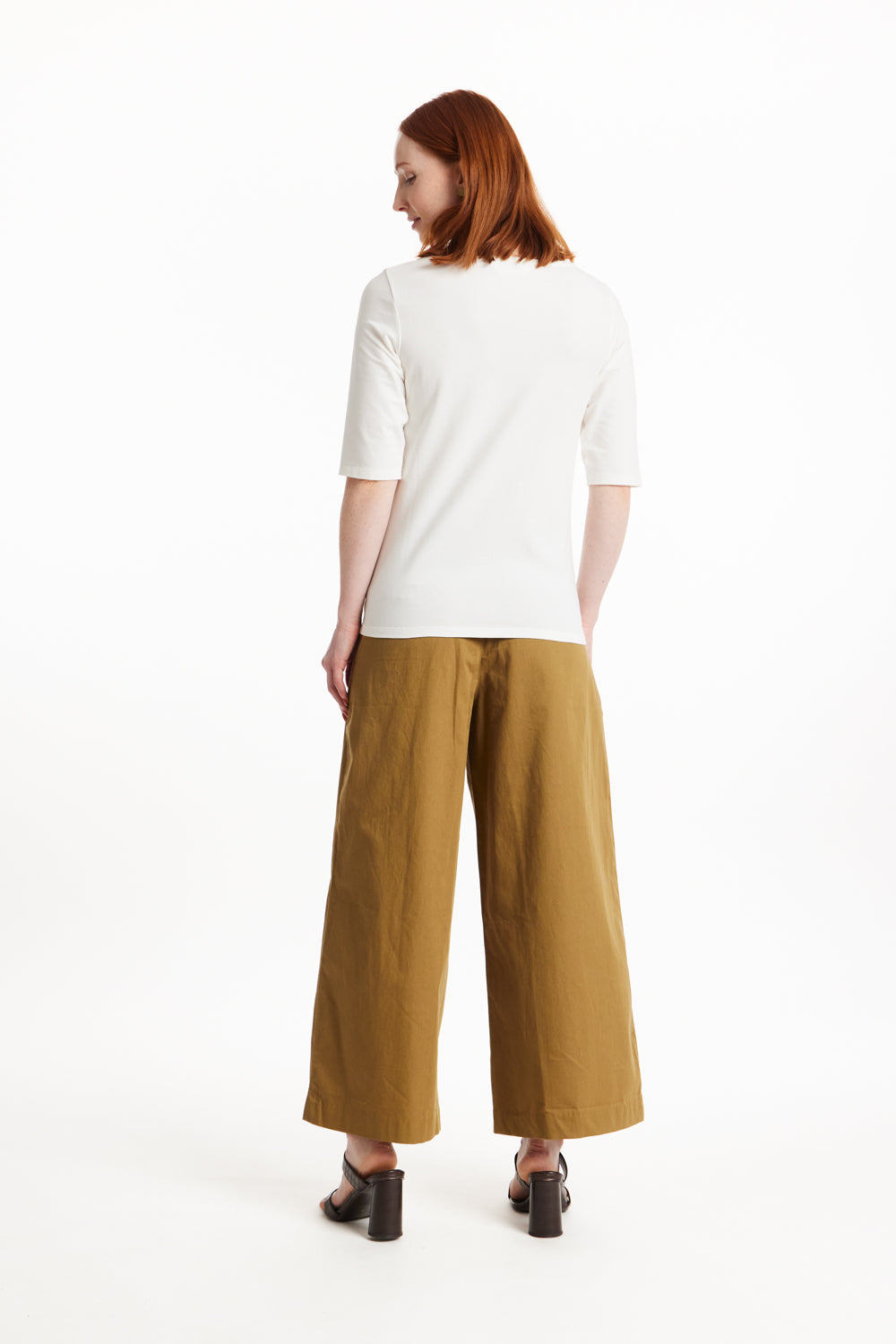 T-shirt blanc en coton bio - gabrielle top eco white