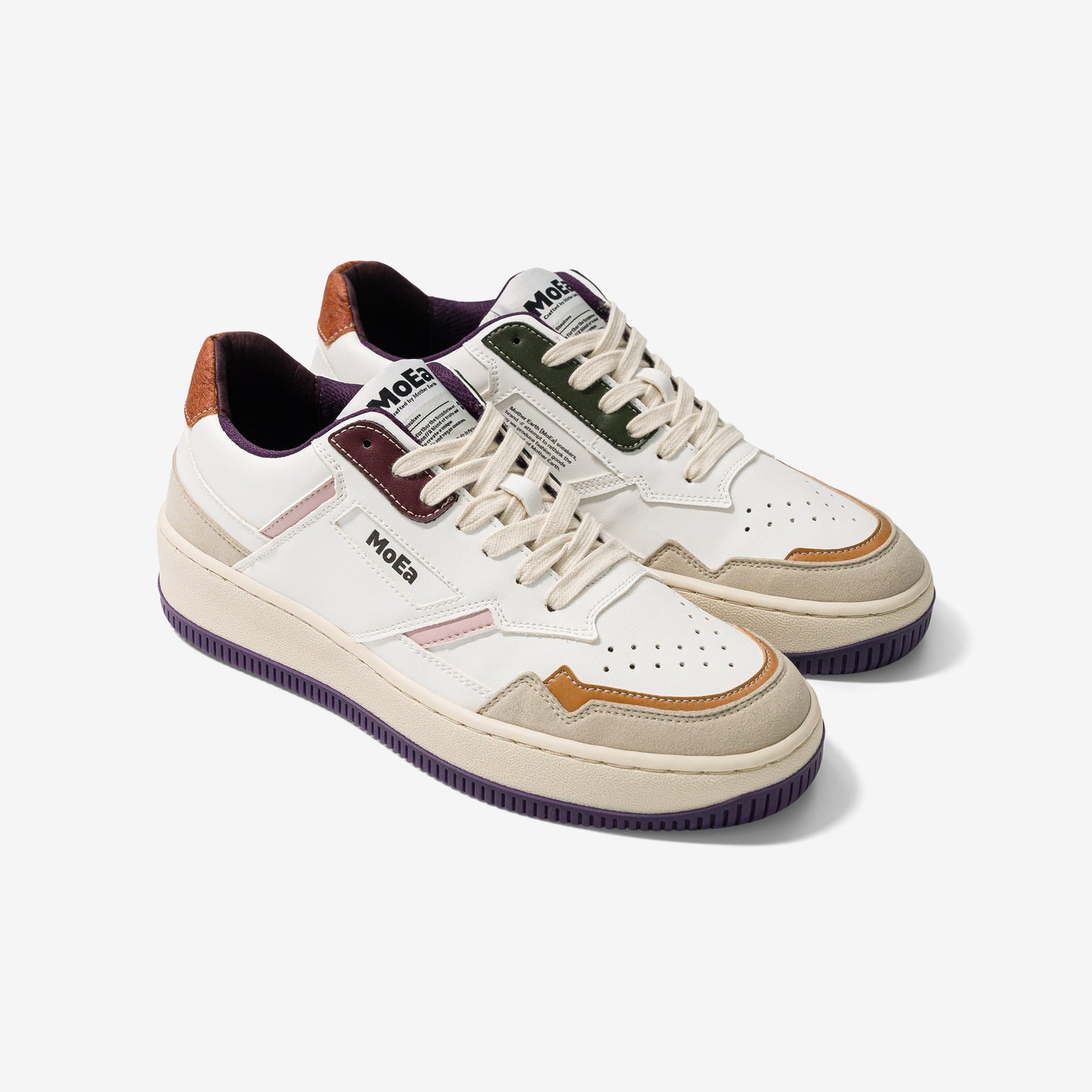 baskets vegan en matière recyclée | prune "gen1 all in purple"