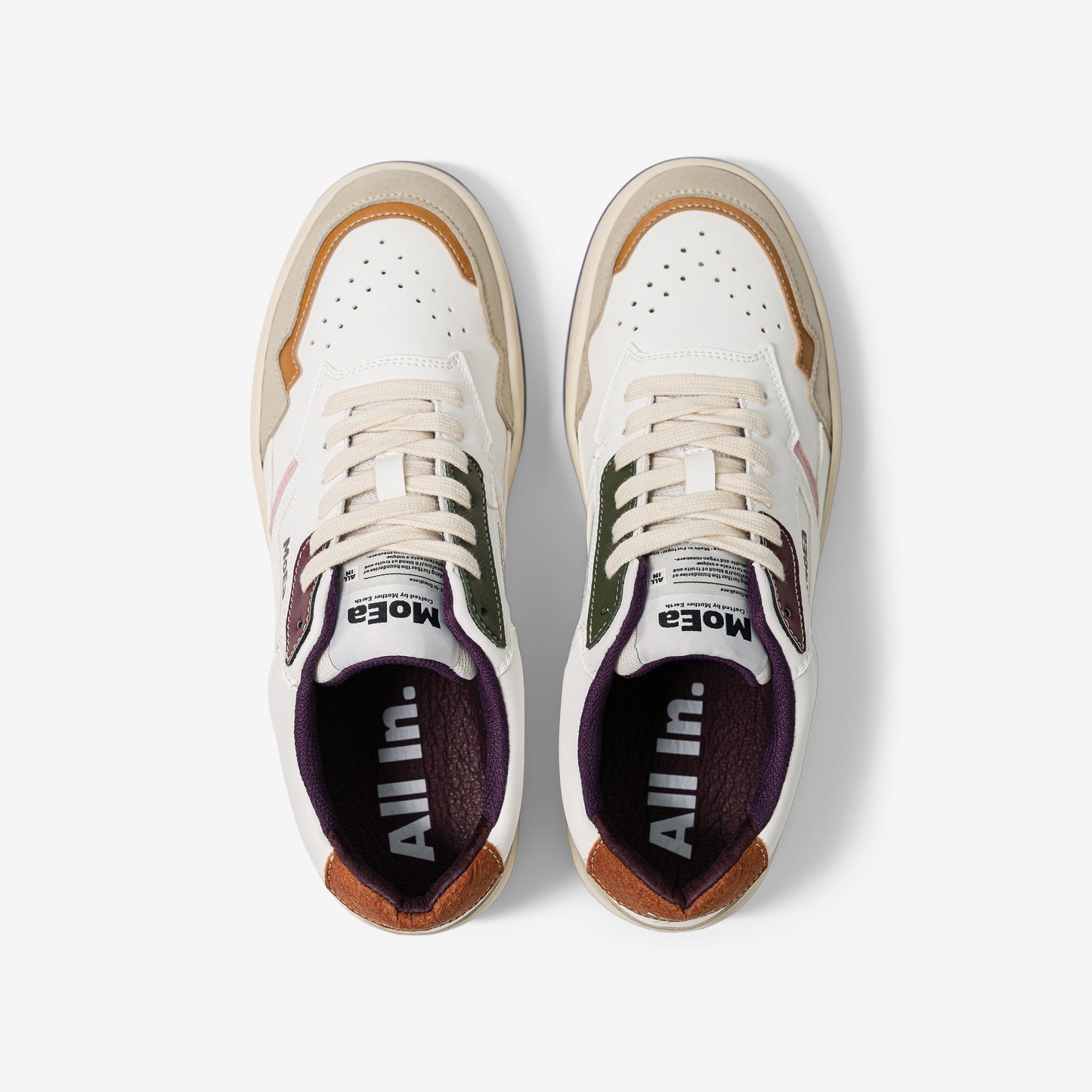 baskets vegan en matière recyclée | prune "gen1 all in purple"