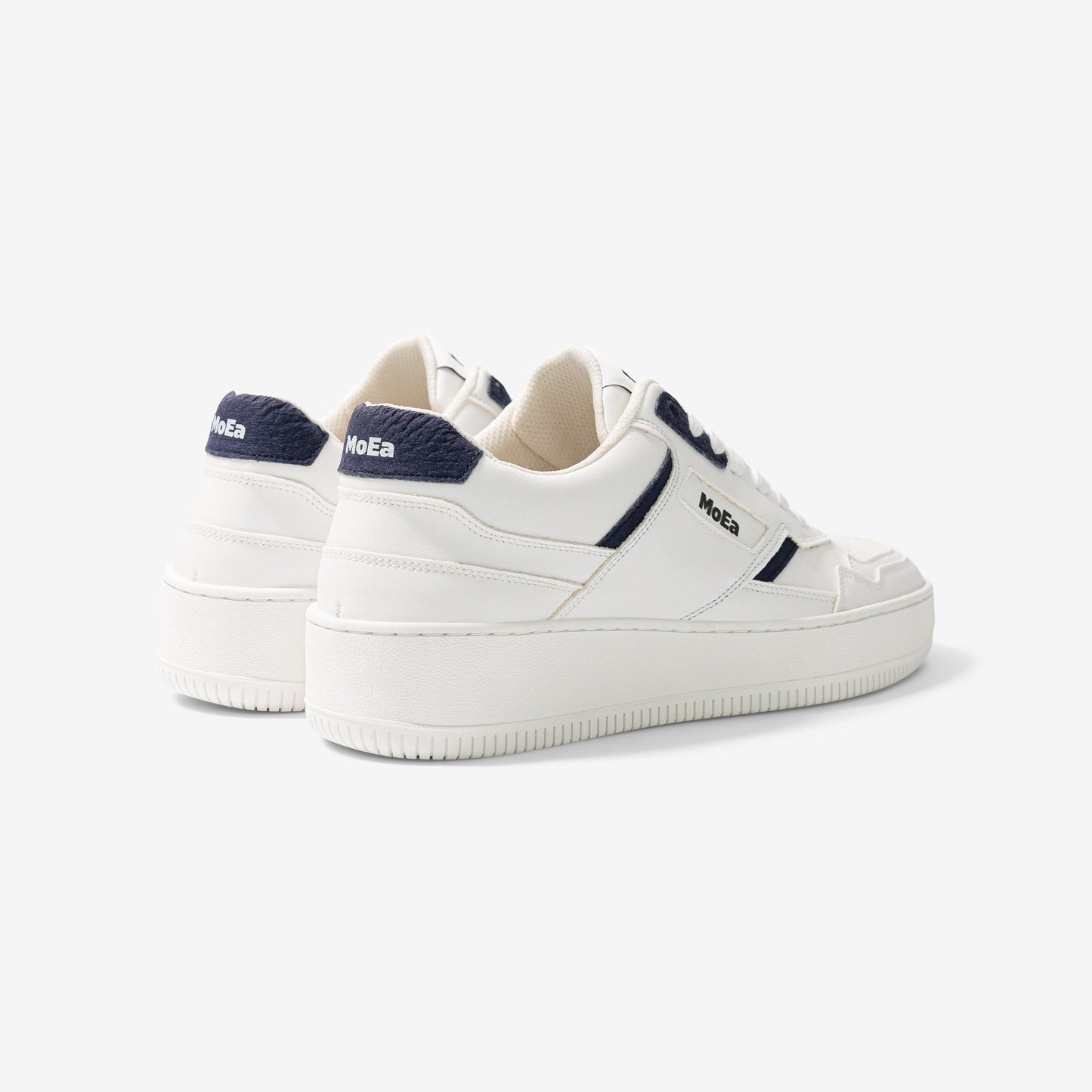 Baskets vegan en matière végétale | bleu "gen 1 mushroom white & navy"