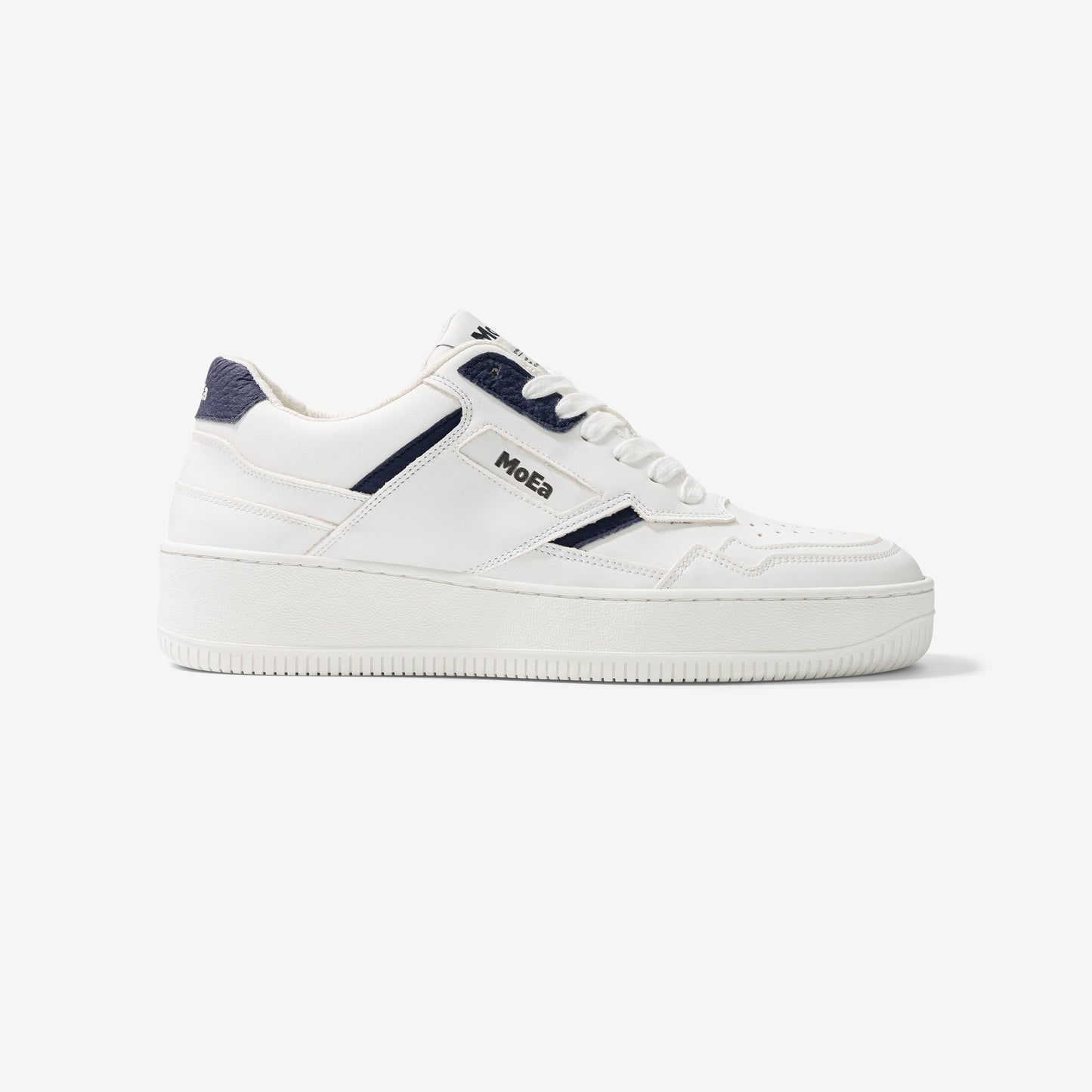Baskets vegan en matière végétale | bleu "gen 1 mushroom white & navy"