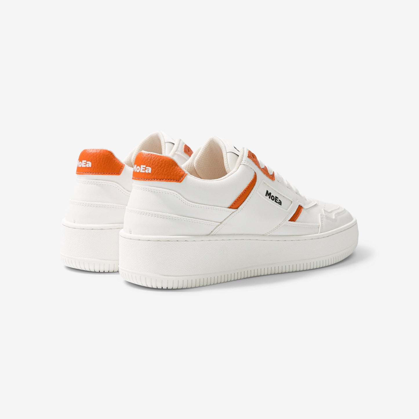 Baskets vegan en matière végétale | orange "gen1 orange white & orange"