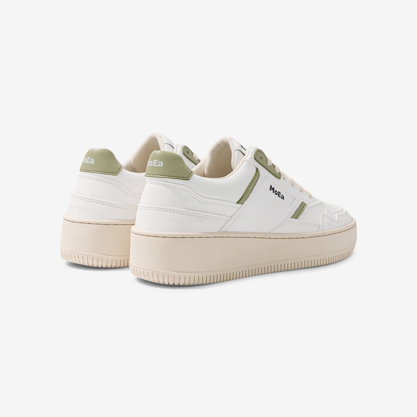 Baskets vegan en matière végétale | vert "gen1 cactus white & aloe white light green"