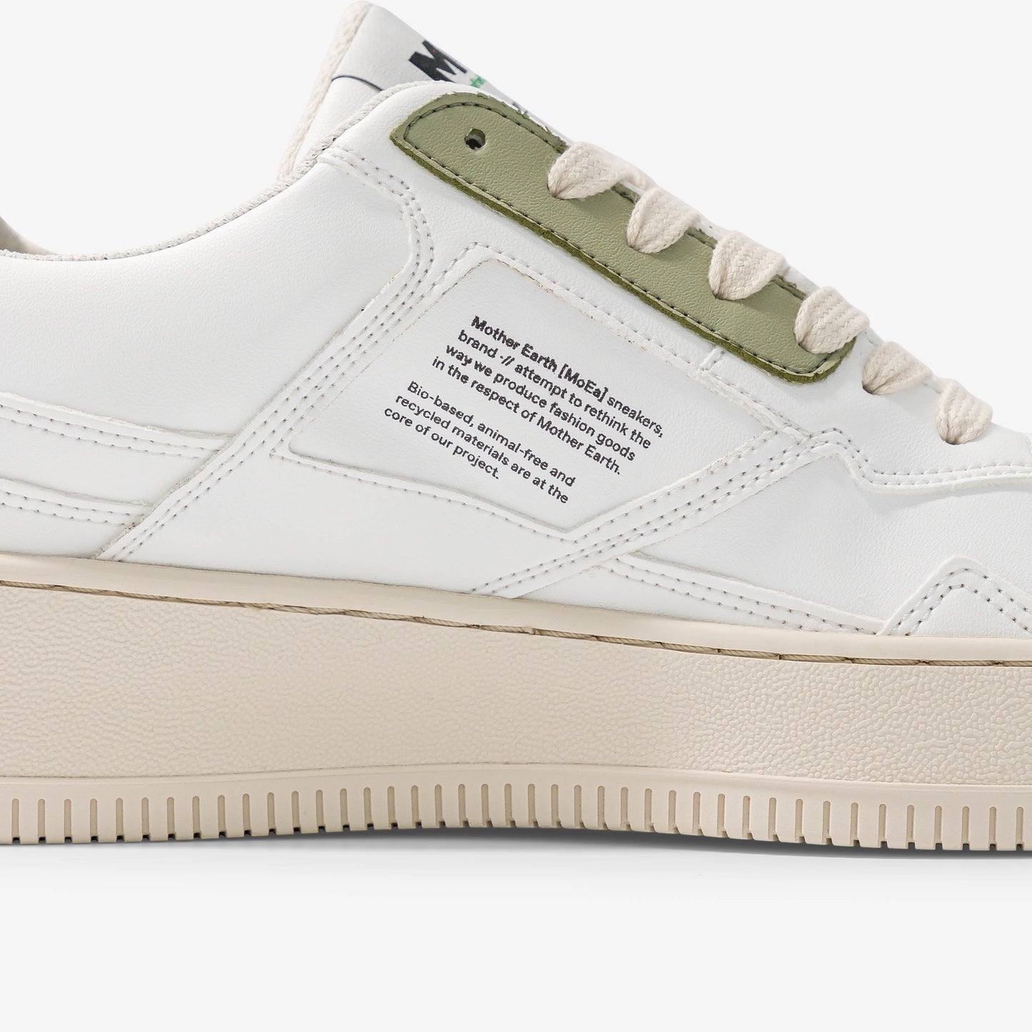 Baskets vegan en matière végétale | vert "gen1 cactus white & aloe white light green"