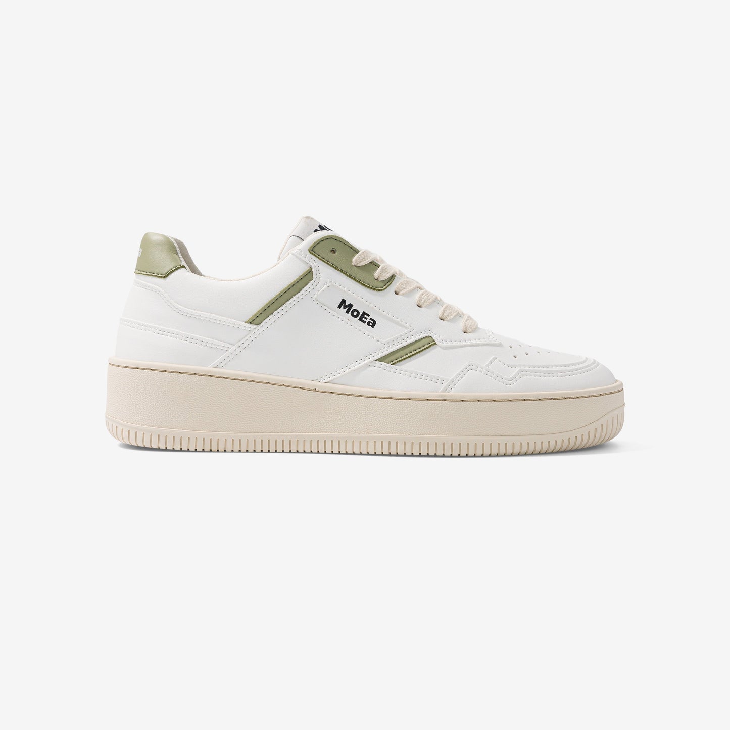 Baskets vegan en matière végétale | vert "gen1 cactus white & aloe white light green"