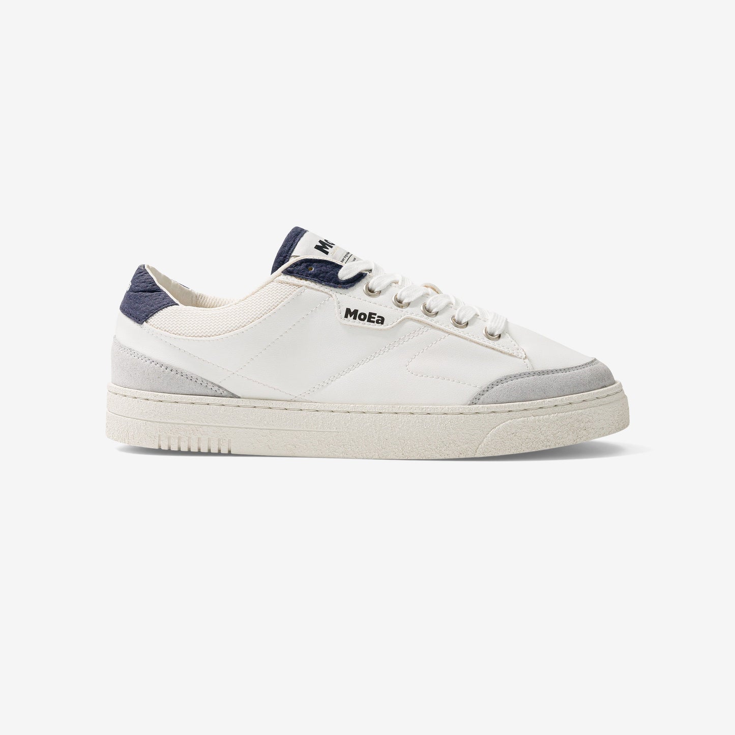 Baskets vegan en matière végétale | bleu "gen3 mushroom white & navy"