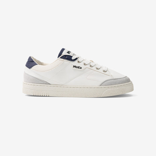 Baskets vegan en matière végétale | bleu "gen3 mushroom white & navy"