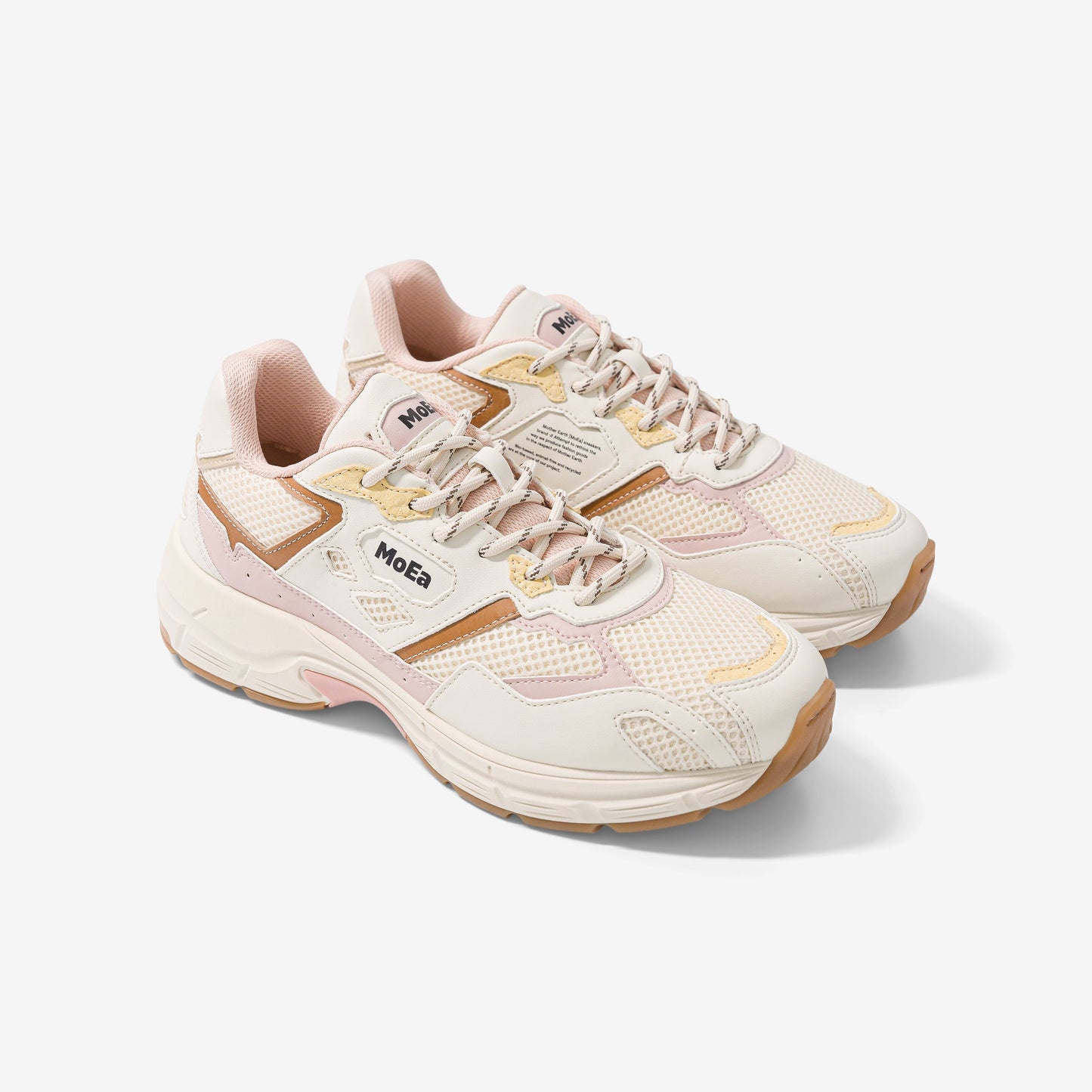 Baskets vegan | Gen8 - corn x pineapple - brown yellow - camel & pink