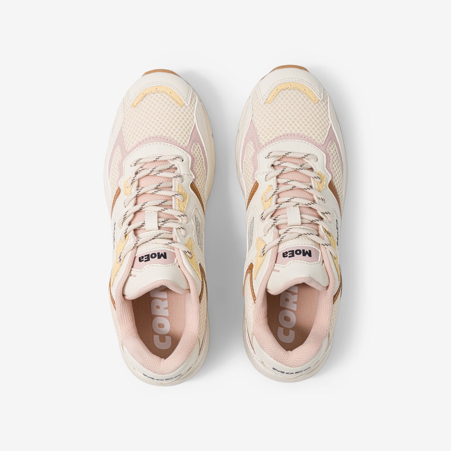 Baskets vegan | Gen8 - corn x pineapple - brown yellow - camel & pink