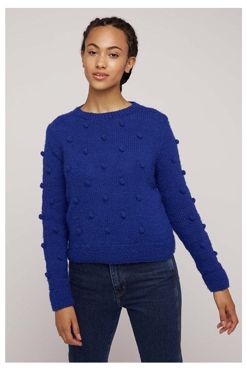 Pull bleu en laine - gigi