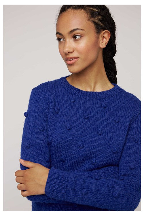 Pull bleu en laine - gigi