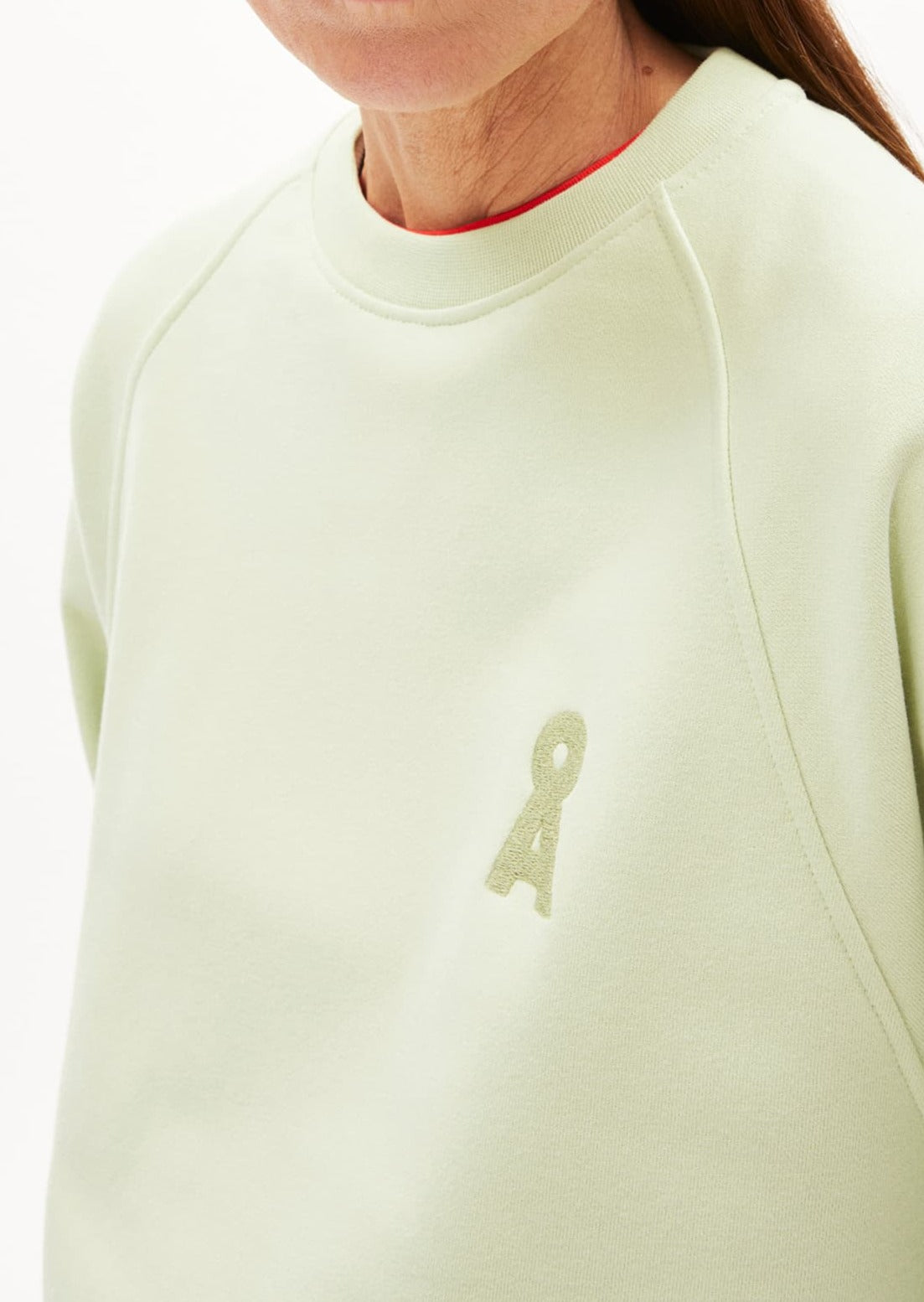 Sweat ample en coton bio | vert "giovannaa pastel green"
