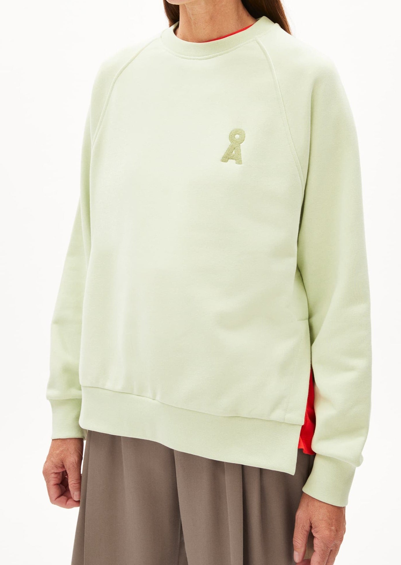 Sweat ample en coton bio | vert "giovannaa pastel green"
