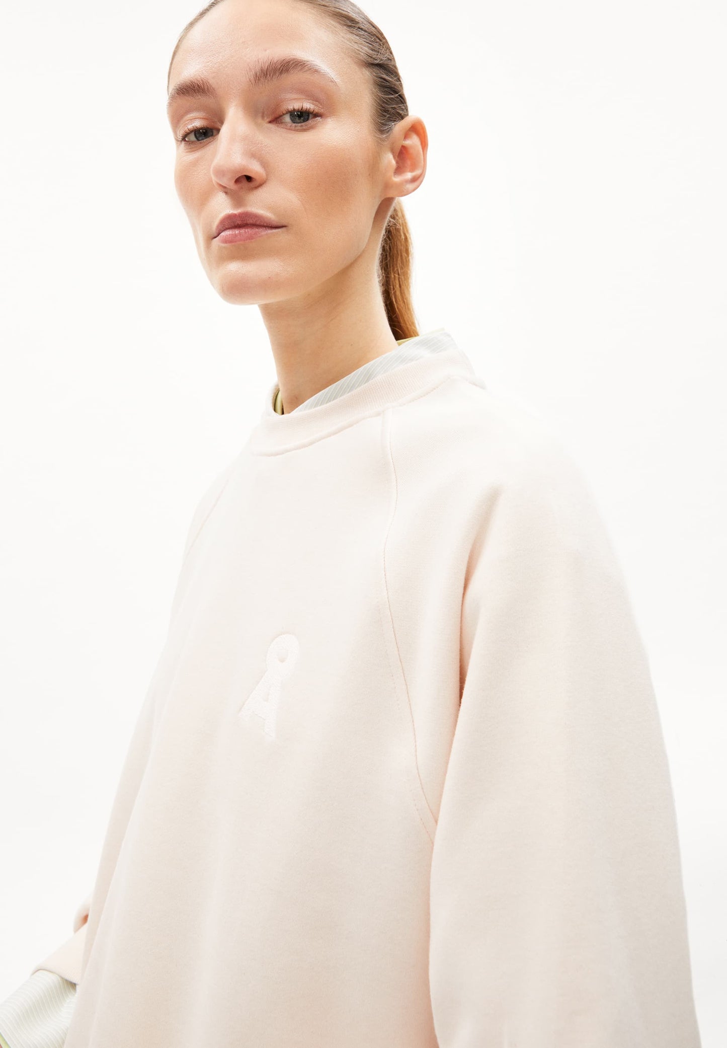 Sweat ample en coton bio | écru "giovannaa undyed"