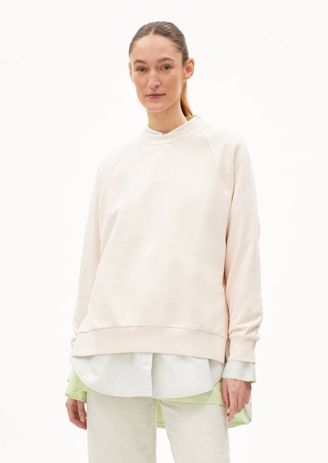 Sweat ample en coton bio | écru "giovannaa undyed"