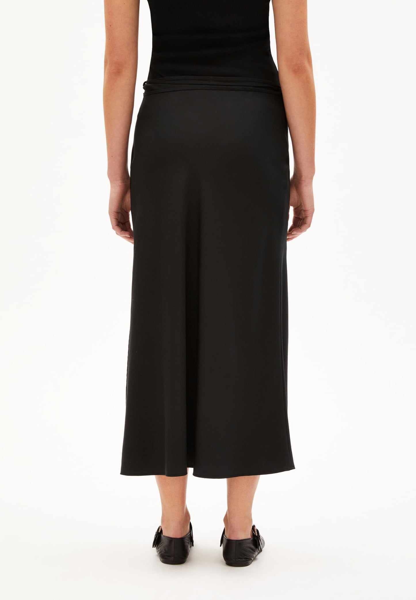 Jupe longue en tencel | noir "graatia black"