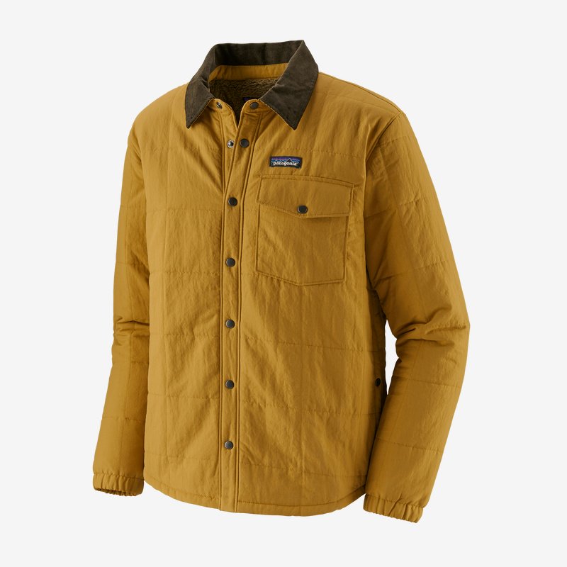 Veste avec doublure polaire moutarde en nylon et polyester recyclé - isthmus