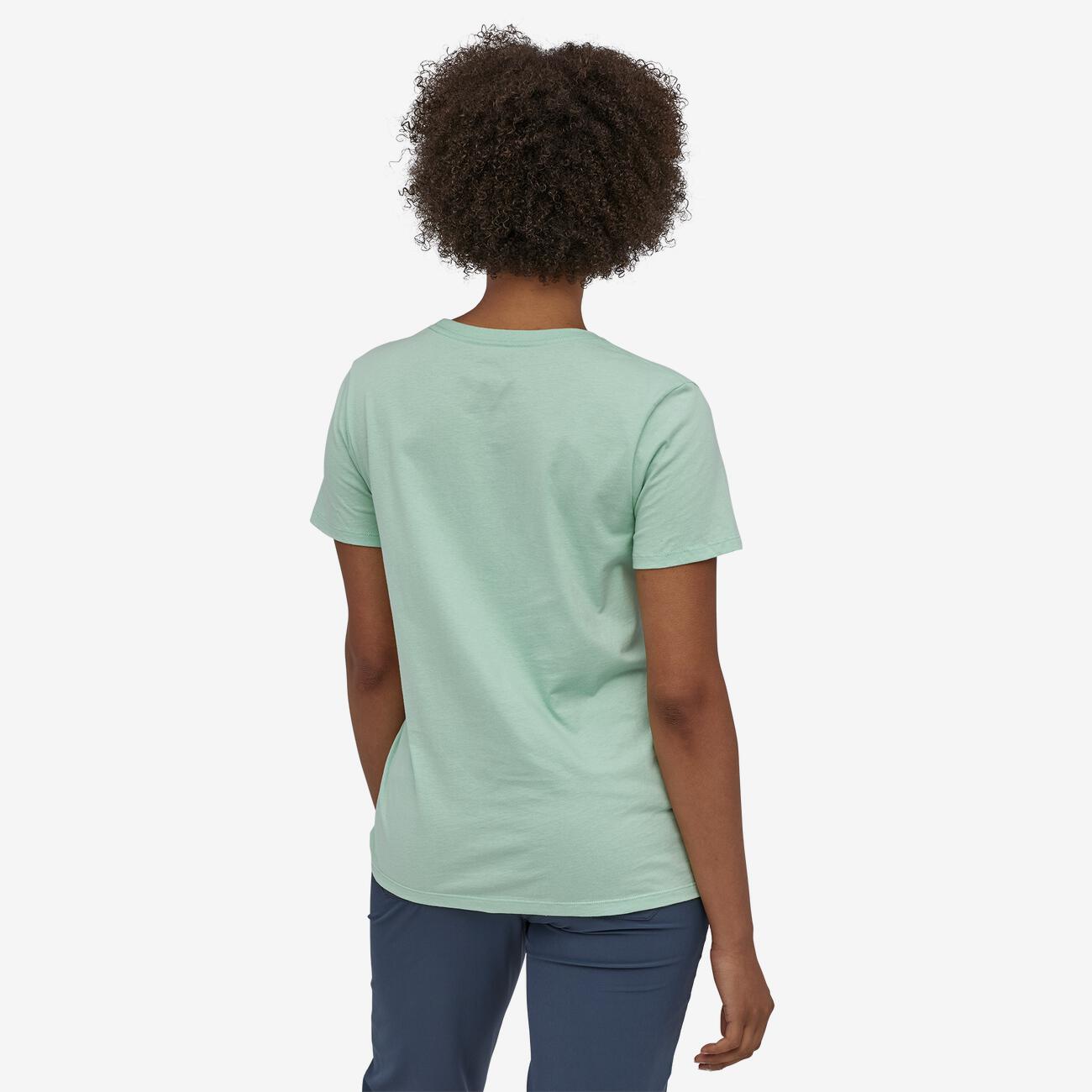 T-shirt imprimé vert pâle en coton bio - Pastel P6